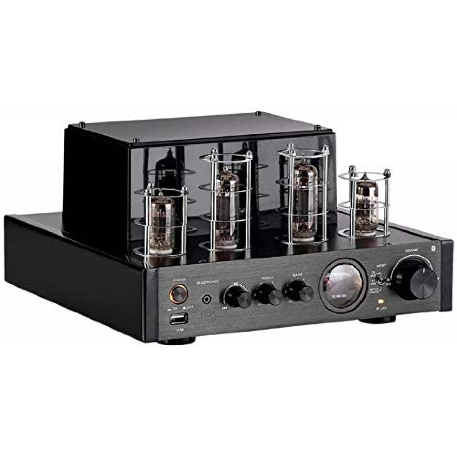 Amplificador Monoprice estereo 25W con Bluetooth -Negro