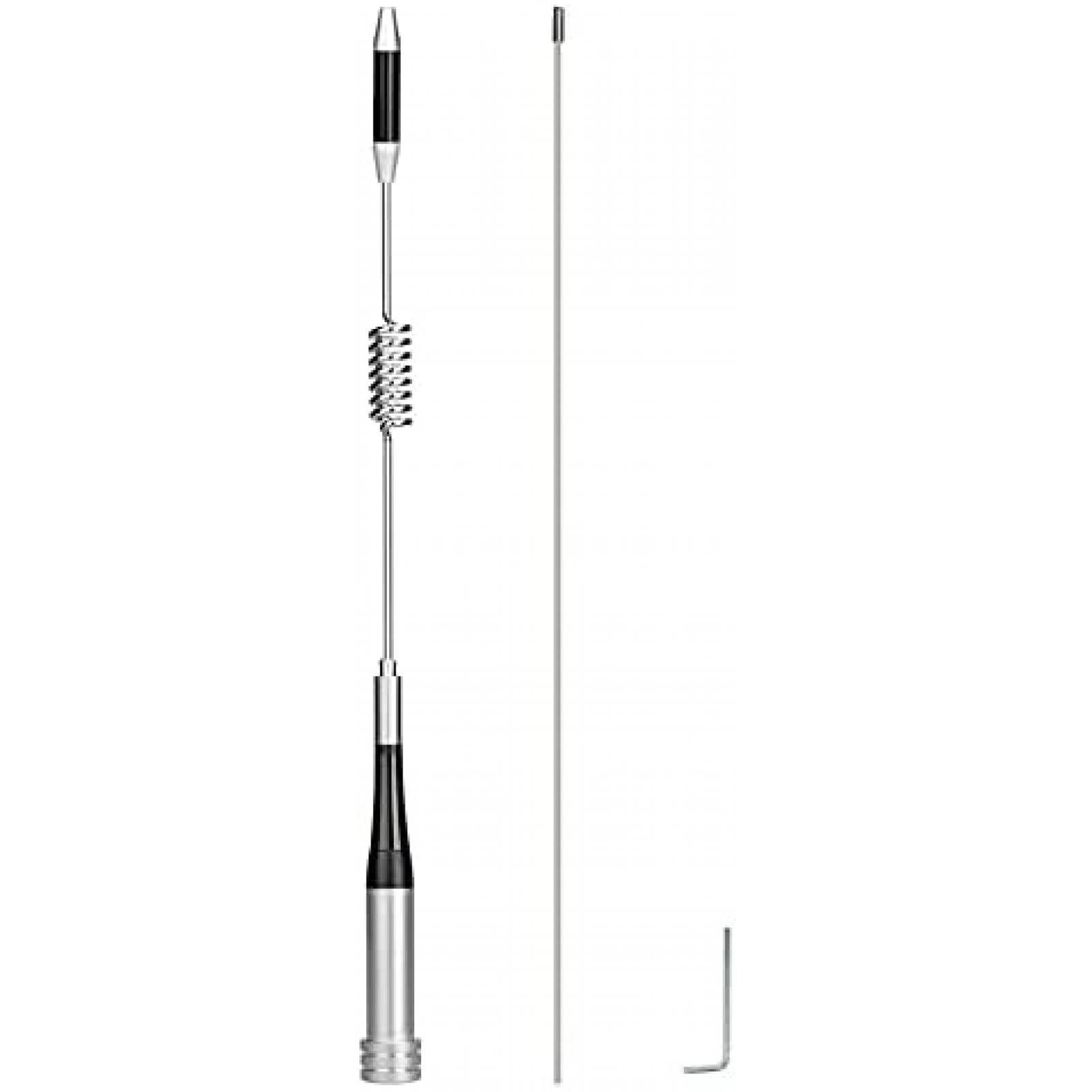 Bingfu Antenne Bi-Bande VHF UHF 136-174MHz 400-460MHz Radio SMA