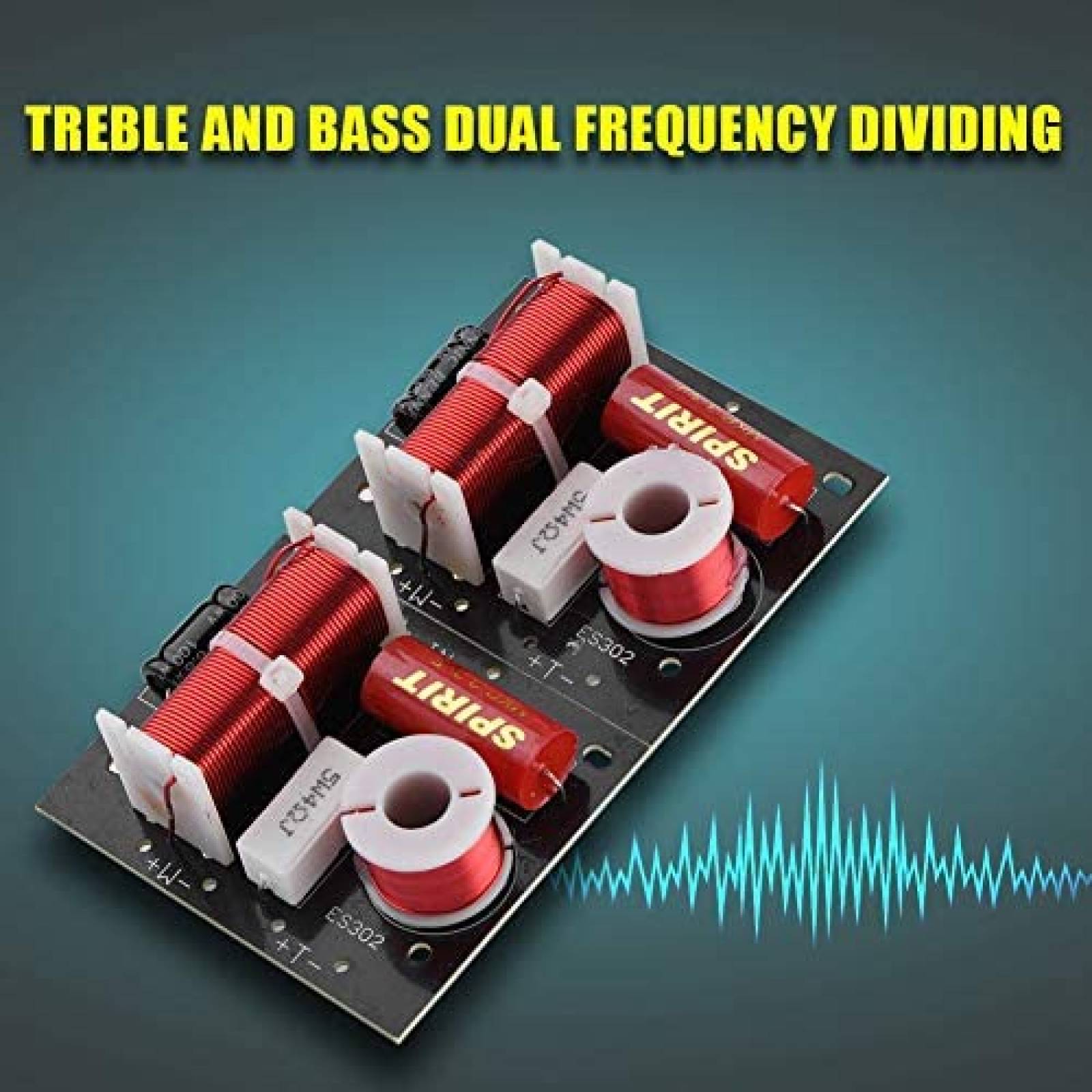 Divisor de Frecuencia ASHATA 2 pzs Filtro de Sonido Hi-Fi
