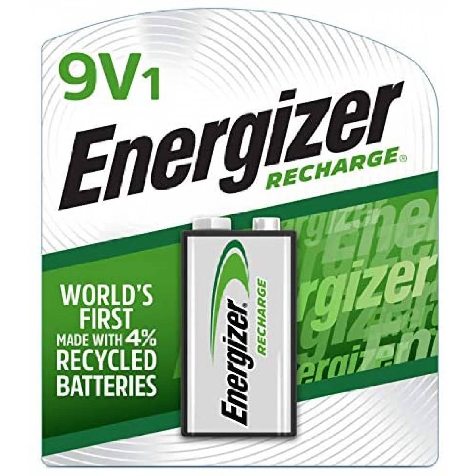 Baterias Energizer 9V y 4 AAA Recargables 175 mAh -Plata