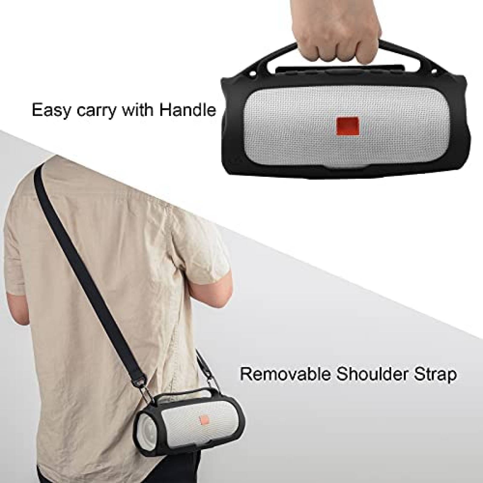 Funda para JBL Charge 4 TXEsign de silicona con correa