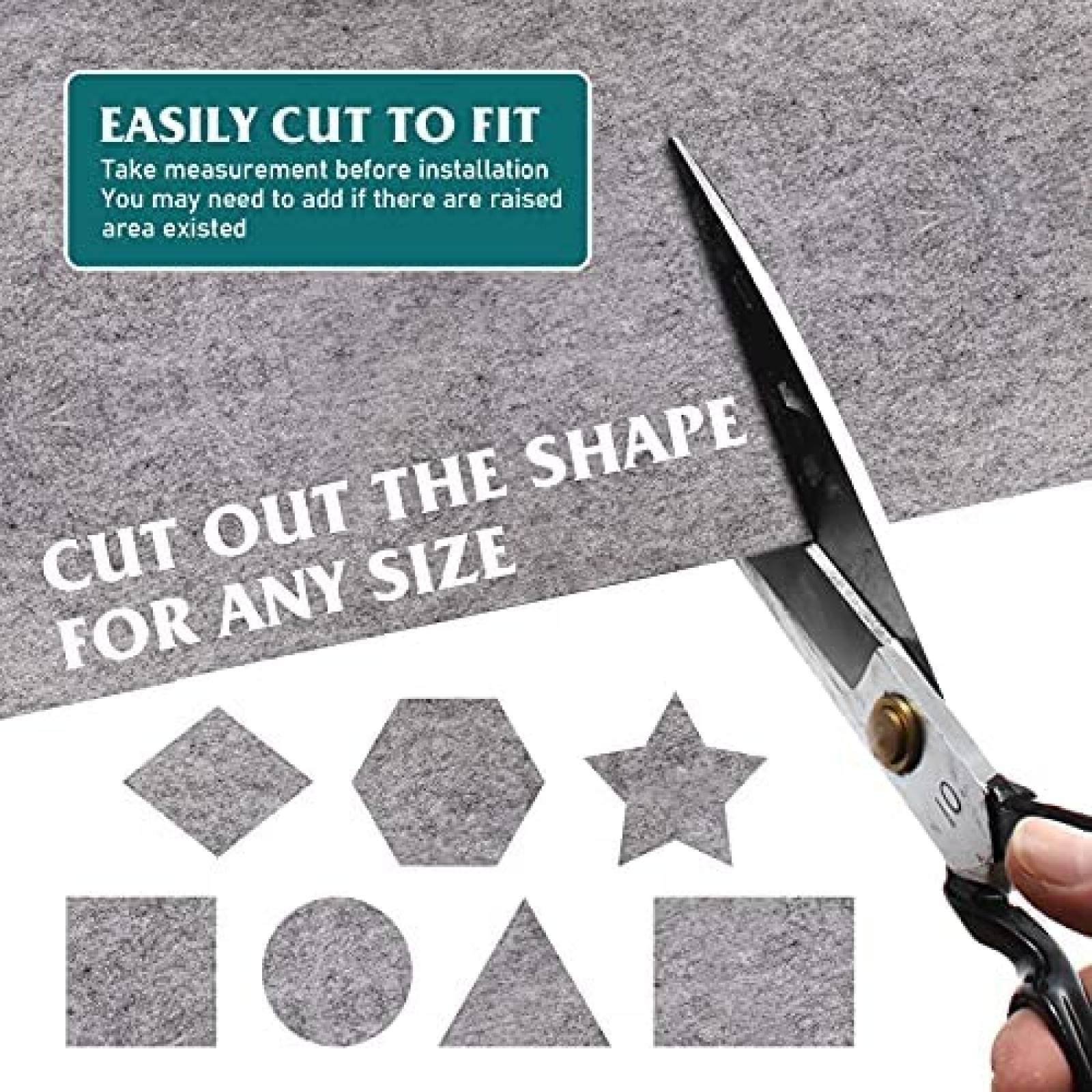 Rollo de alfombra para auto HOMCHEK 40" x 78" -Gris