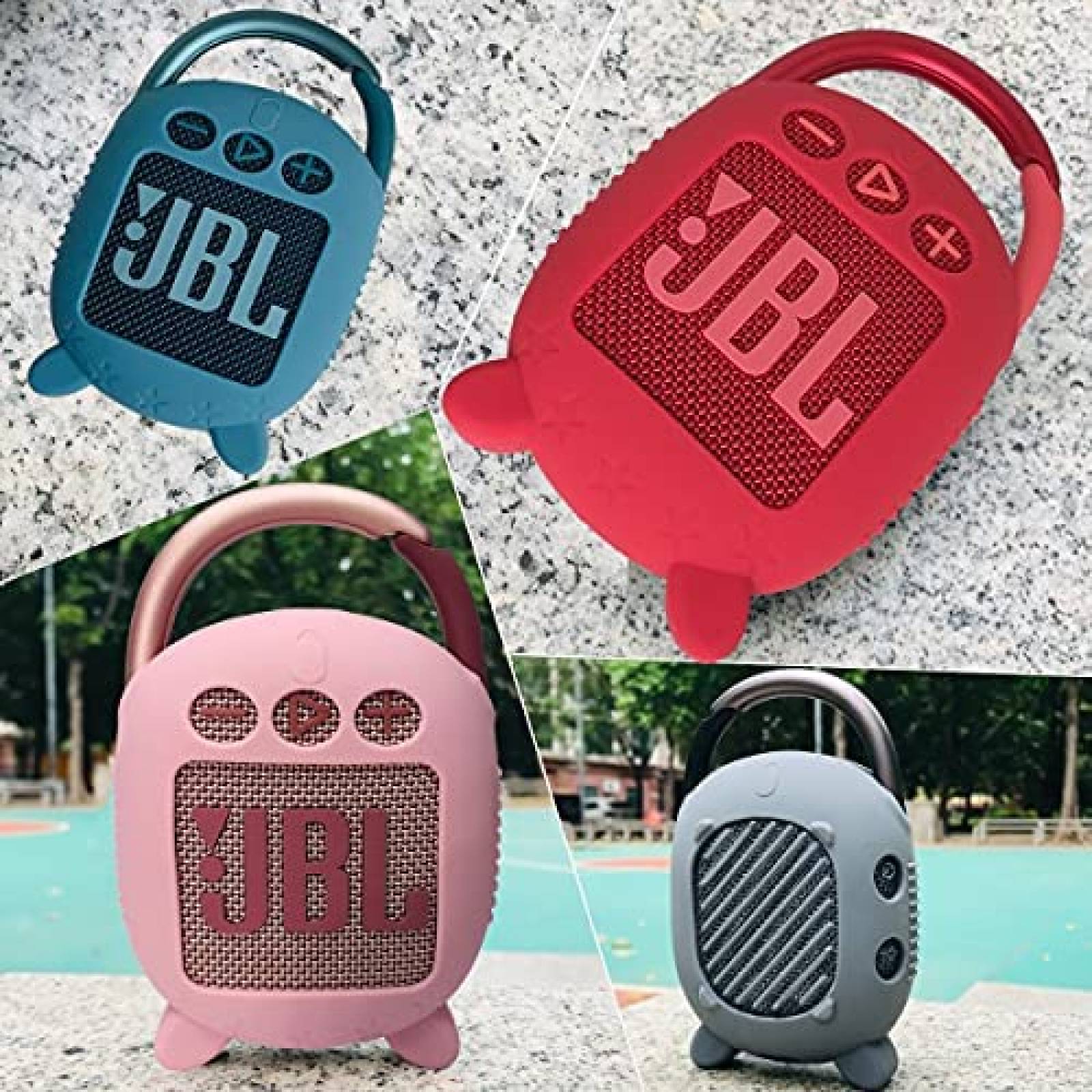 Estuche Rigido JCHPINE para Bocina JBL Clip 4 -Azul