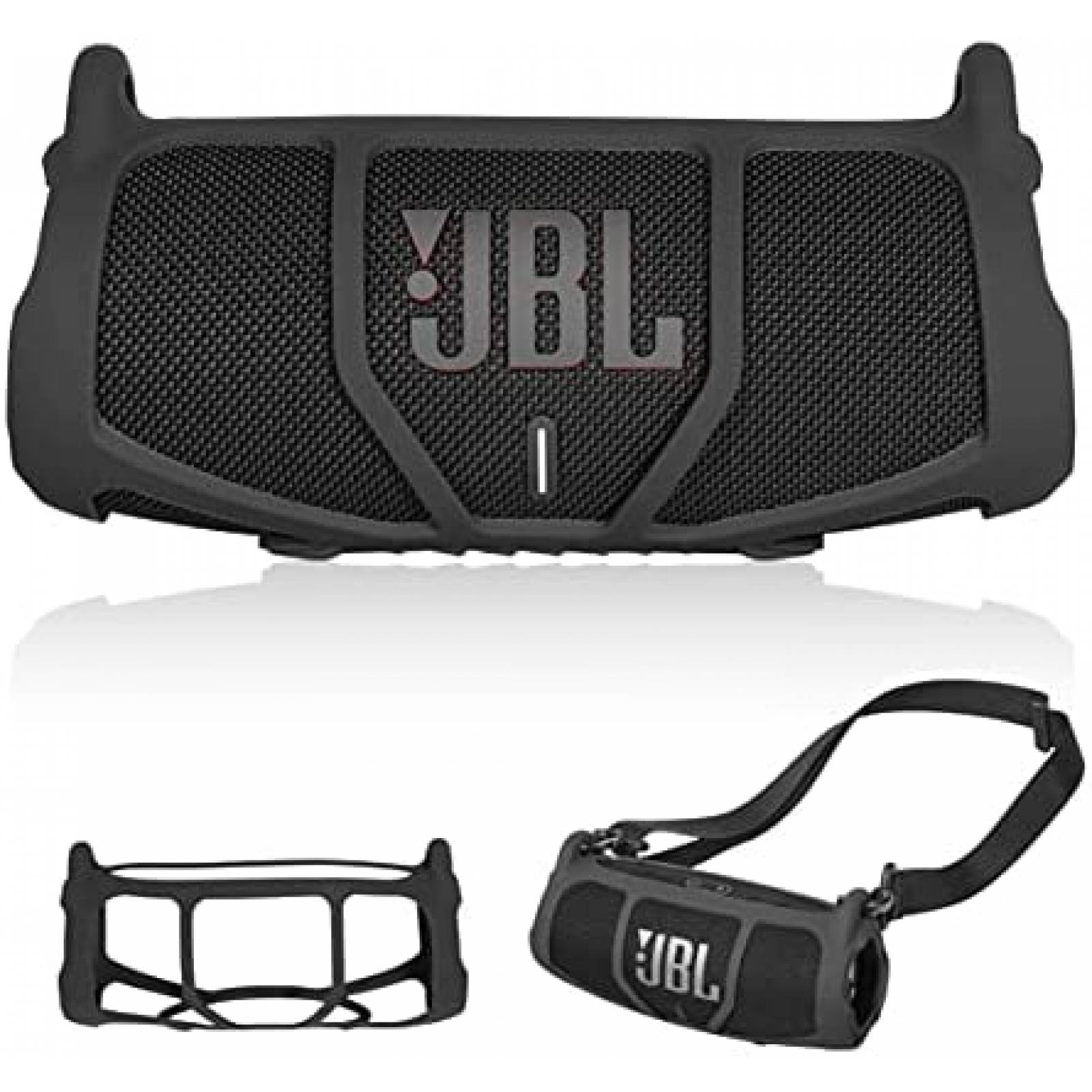 Funda para bocina JBL Charge 5 getgear de silicon -Negro