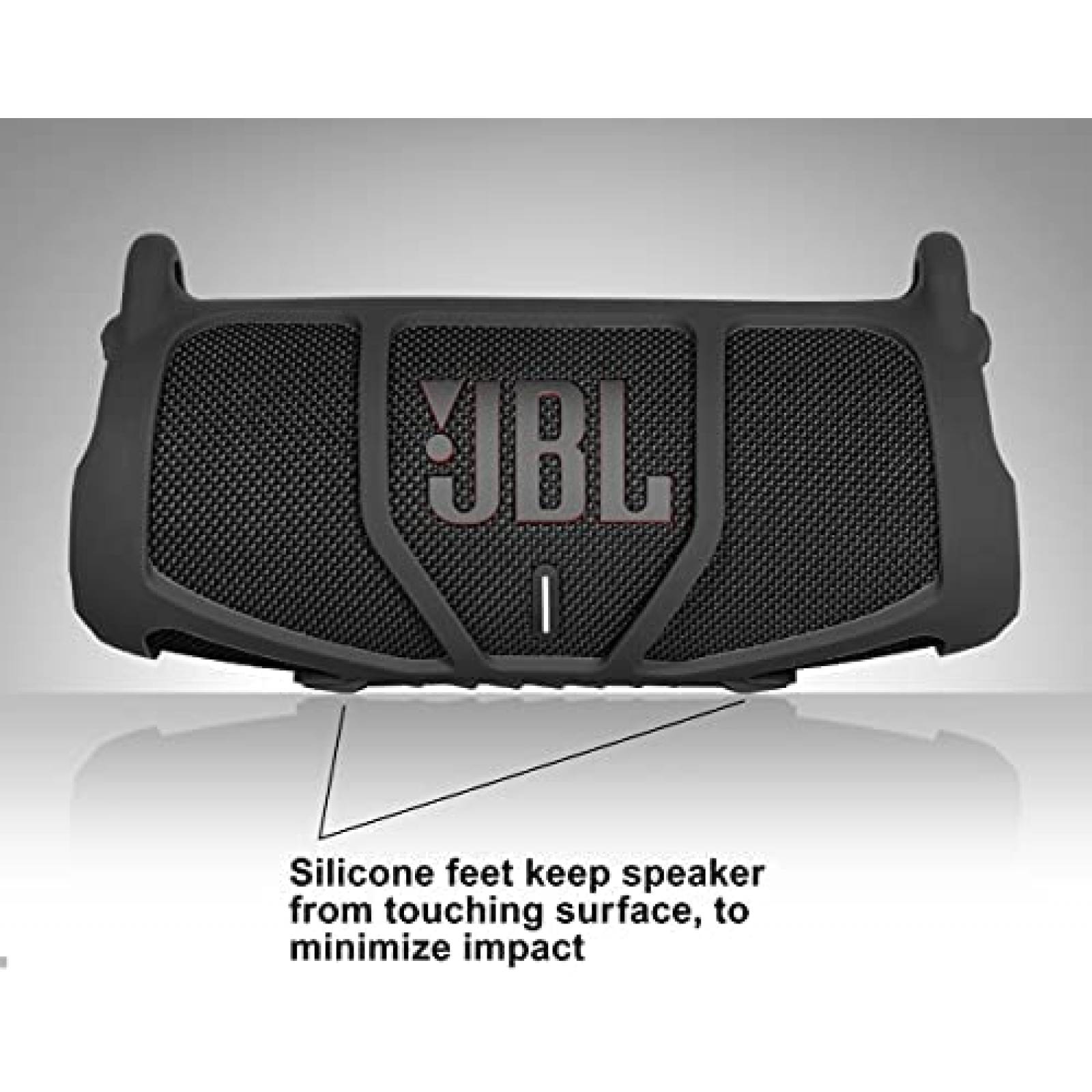 Funda para bocina JBL Charge 5 getgear de silicon -Negro