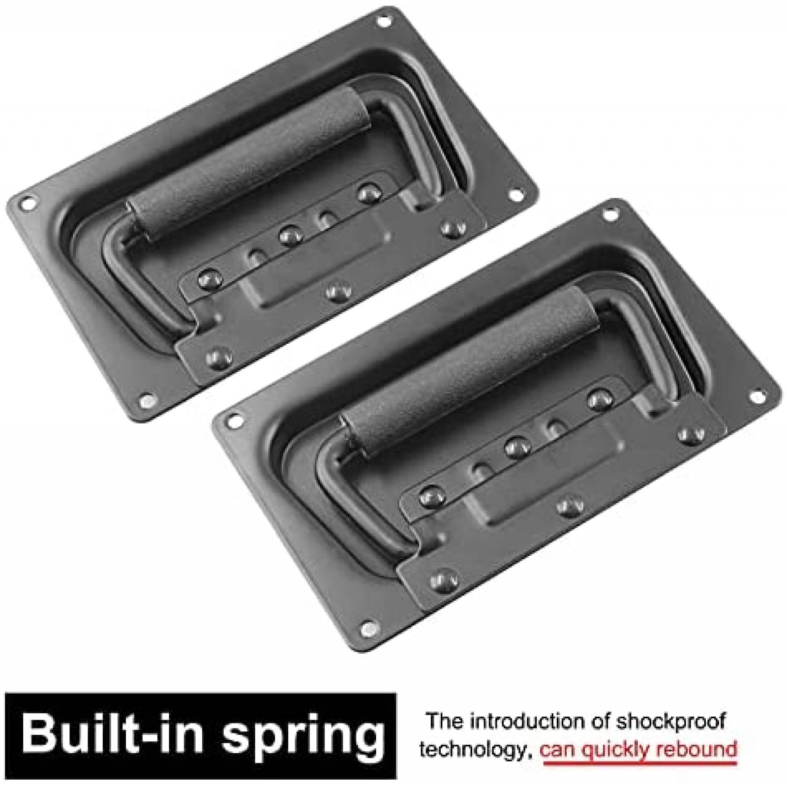 Pack agarradera para bocina Bonsicoky x2 de metal -Negro