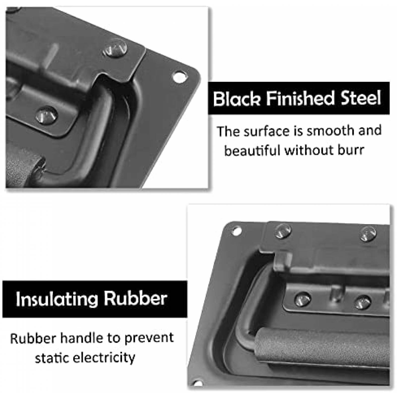 Pack agarradera para bocina Bonsicoky x2 de metal -Negro