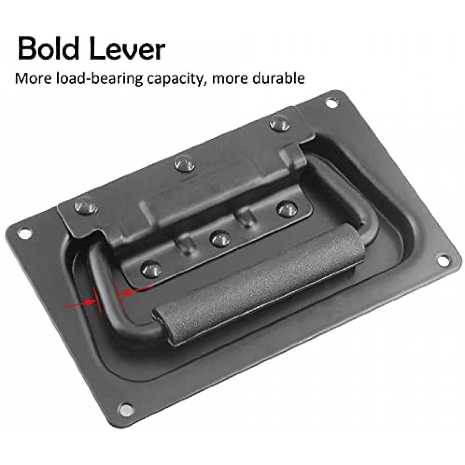 Pack agarradera para bocina Bonsicoky x2 de metal -Negro