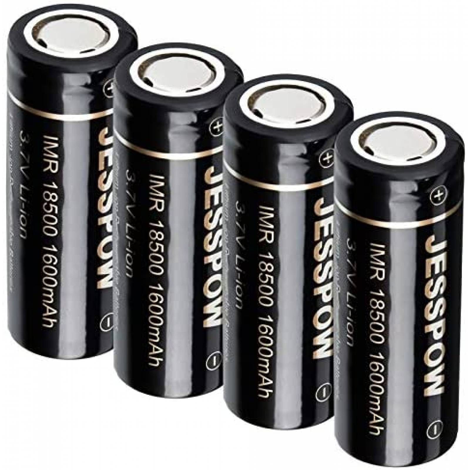 Baterias JESSPOW IMR 18500 de Litio Recargables -Negro