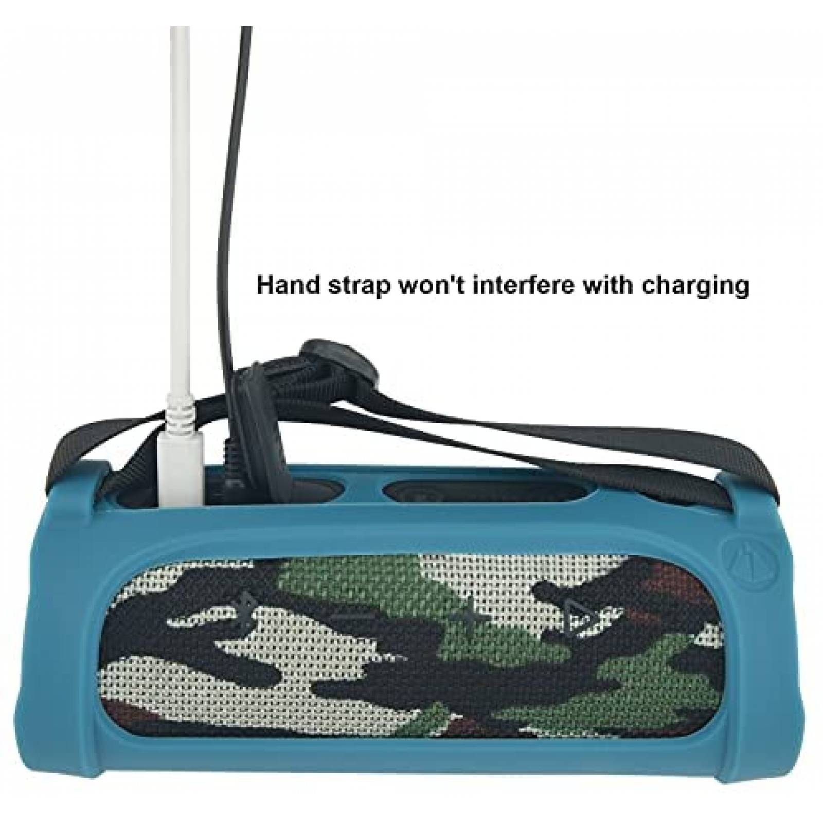 Funda de Silicon TXEsign para Bocina JBL Flip 4 -Azul