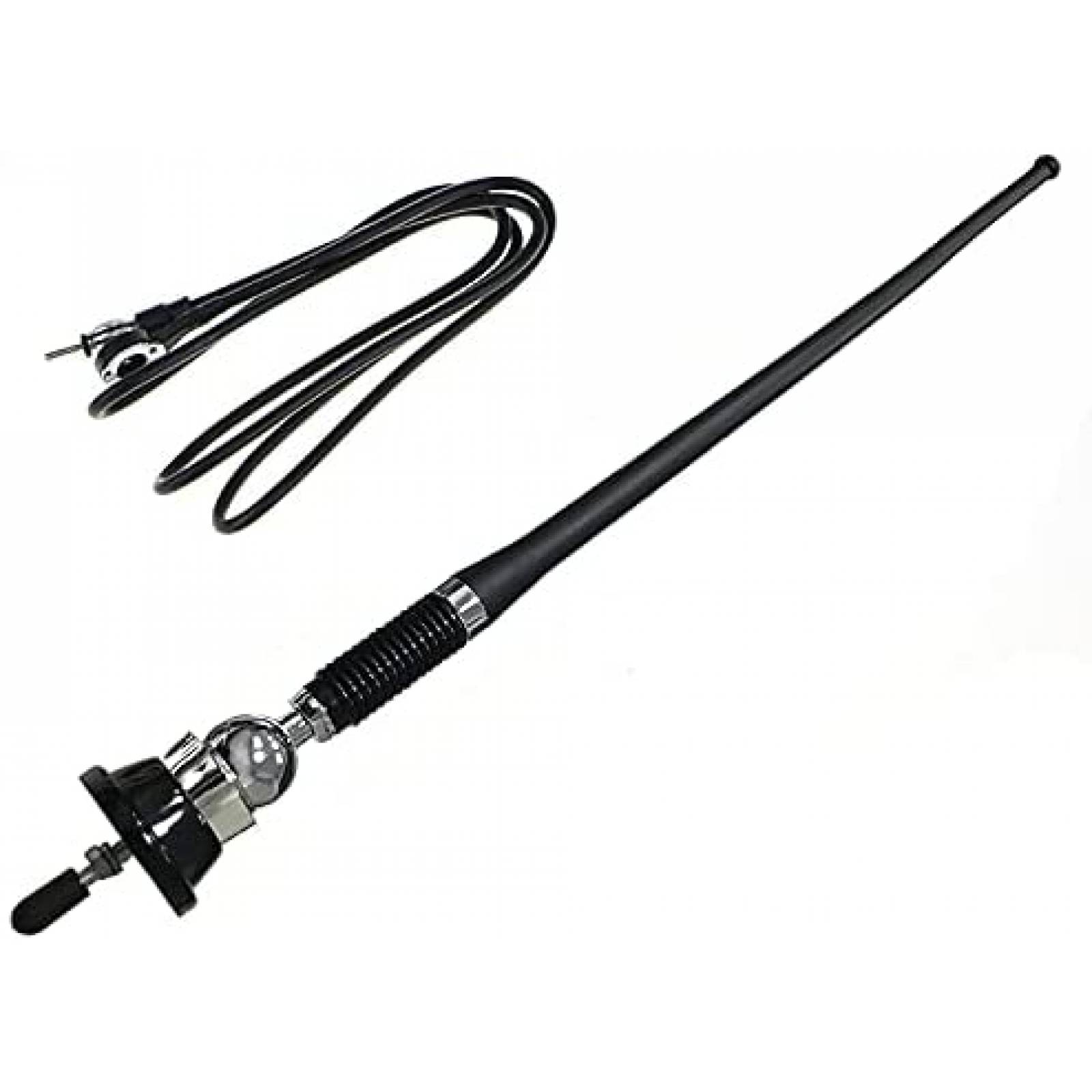 Antena Marca Generica de Radio AM/FM para Auto -Negro
