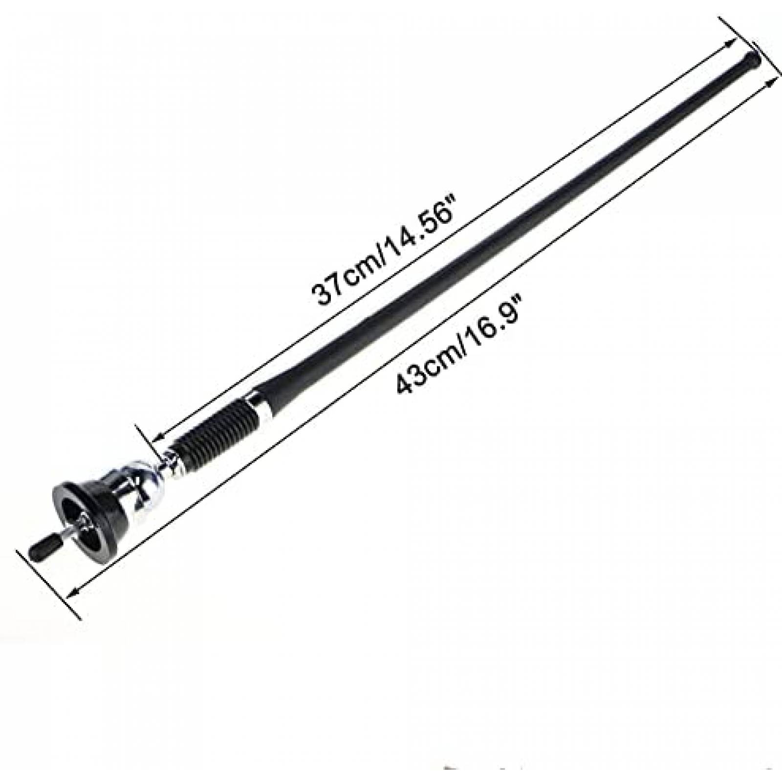 Antena Marca Generica de Radio AM/FM para Auto -Negro