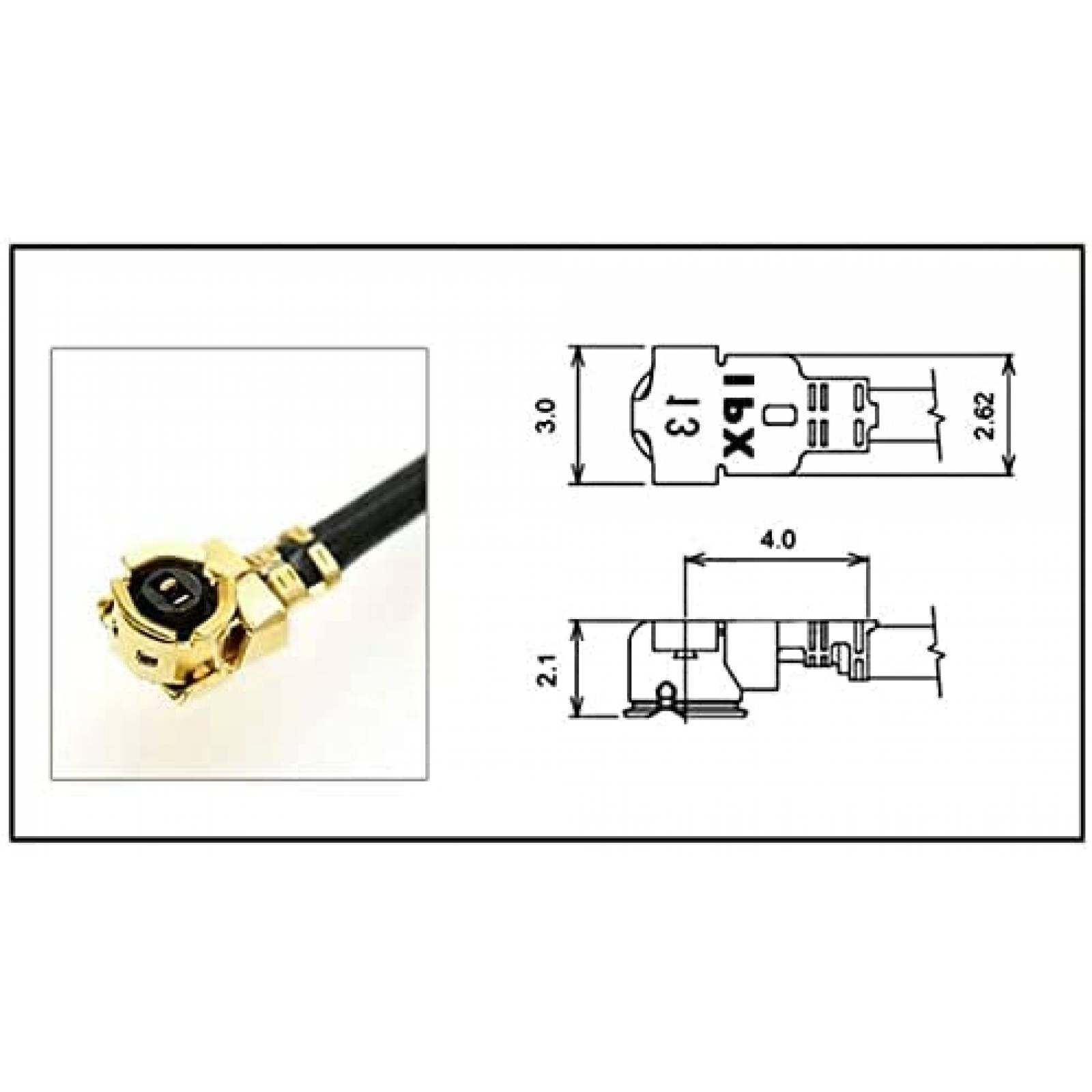 Antena WiFi CORONIR IPEX 2.4G Paquete de 3 Modulo Bluetooth