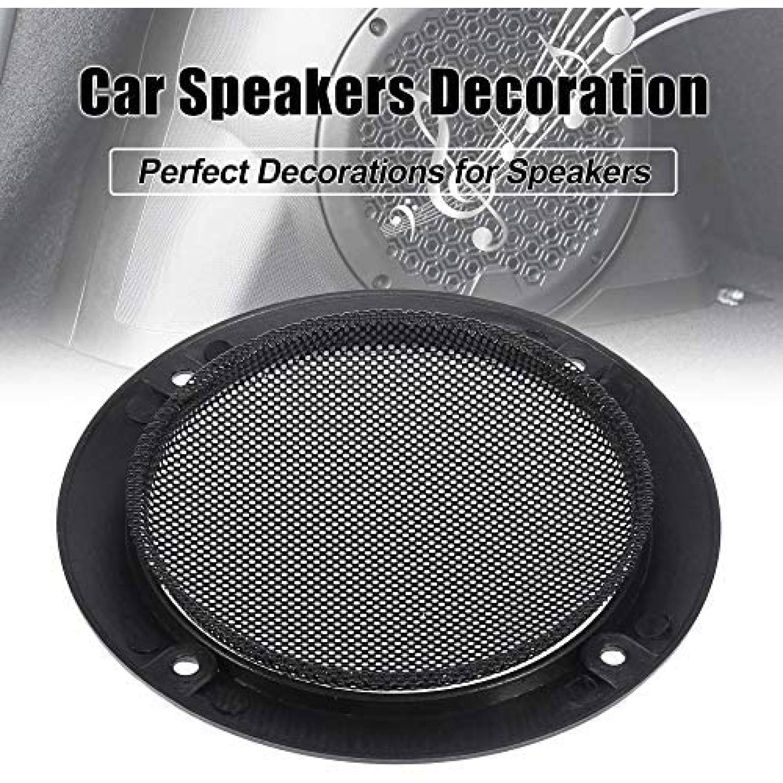 Subwoofer parrilla X AUTOHAUX 2pzs 4" cubierta de altavoz