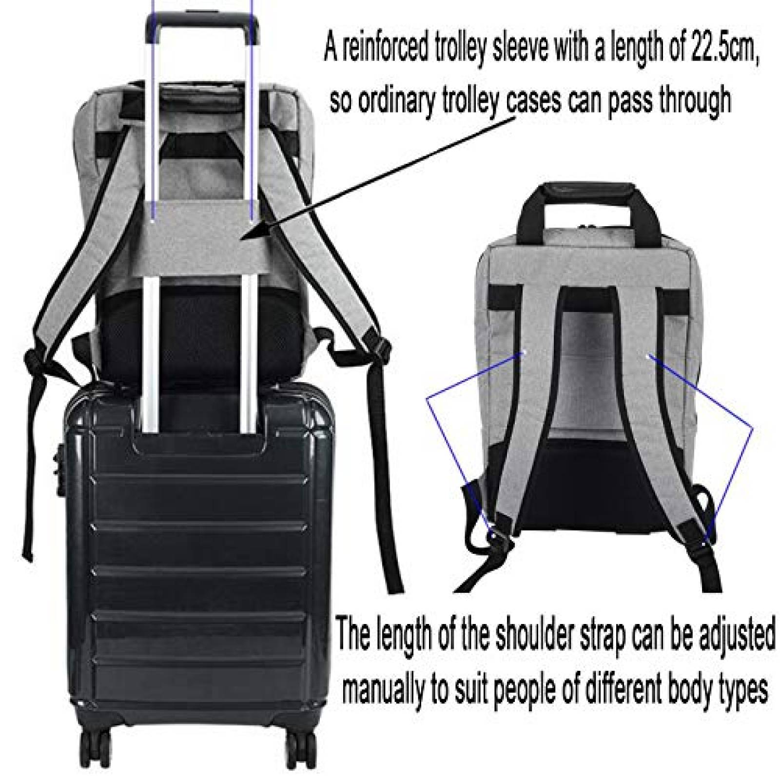 Mochila para PS5 LVGOD espacio para 6 accesorios -Gris