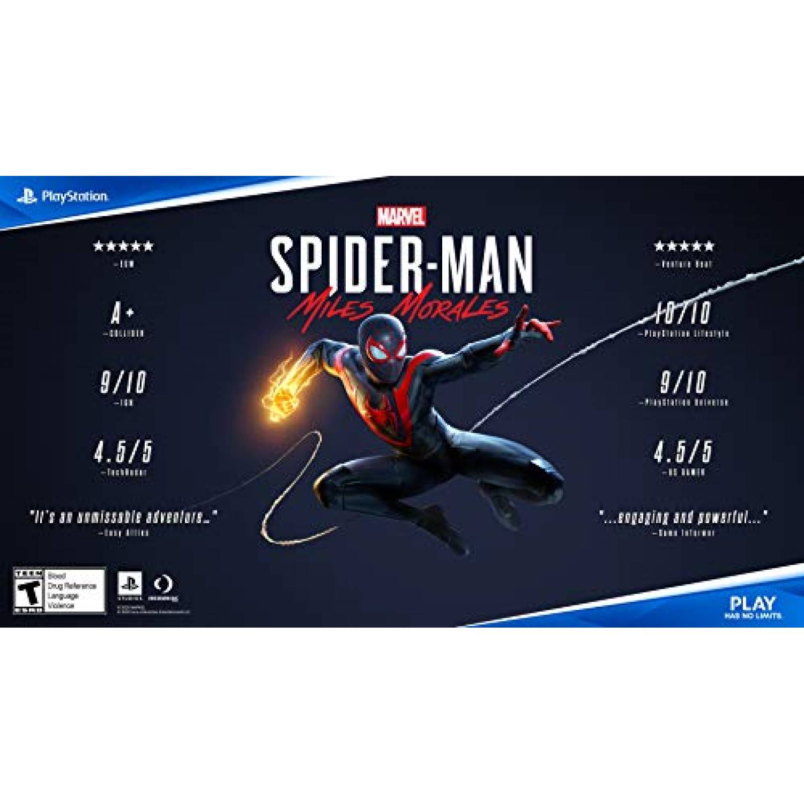 Videojuego Marvel's Spider-Man Miles Morales para PS4 -Azul