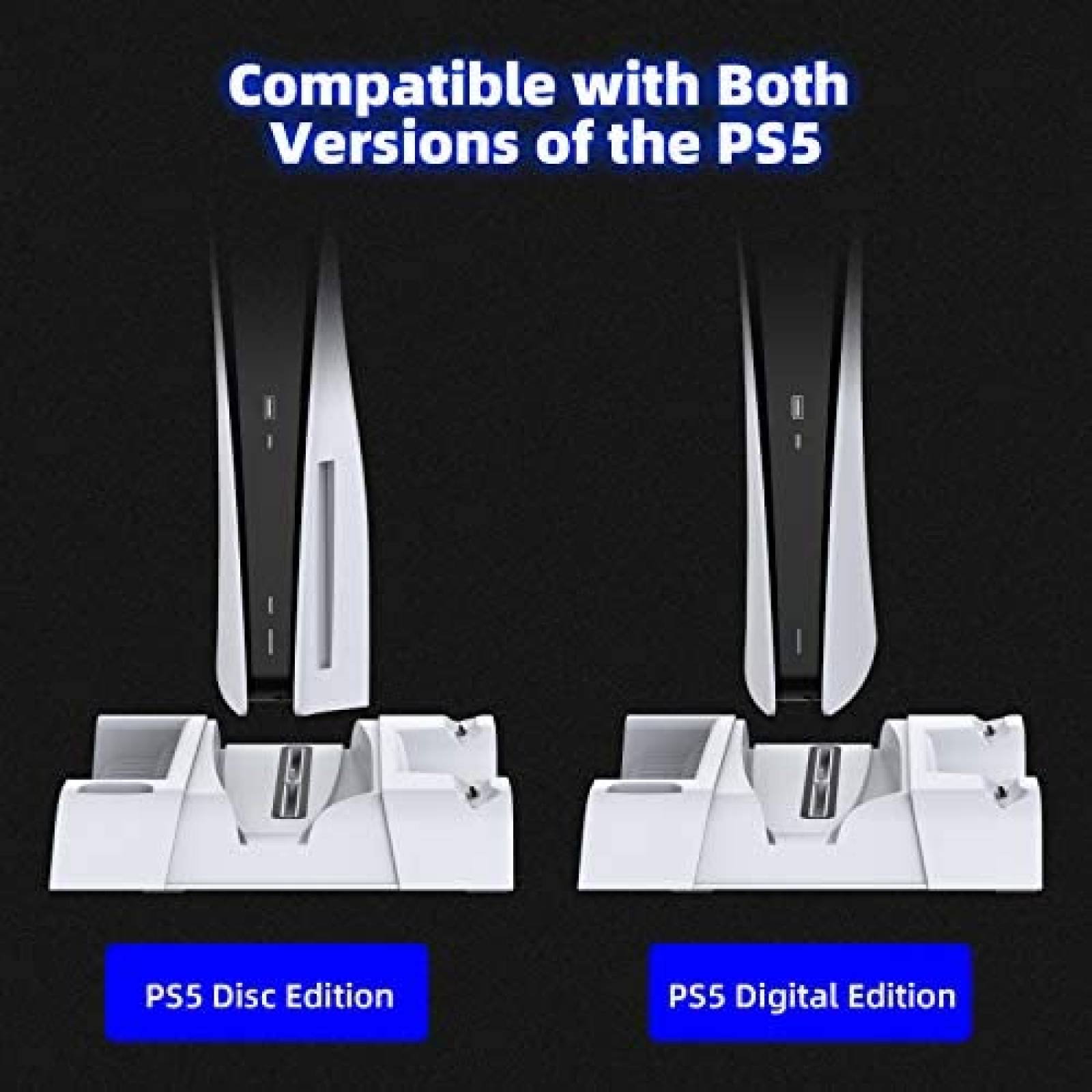 Soporte vertical para accesorios NexiGo PS5 -Blanco