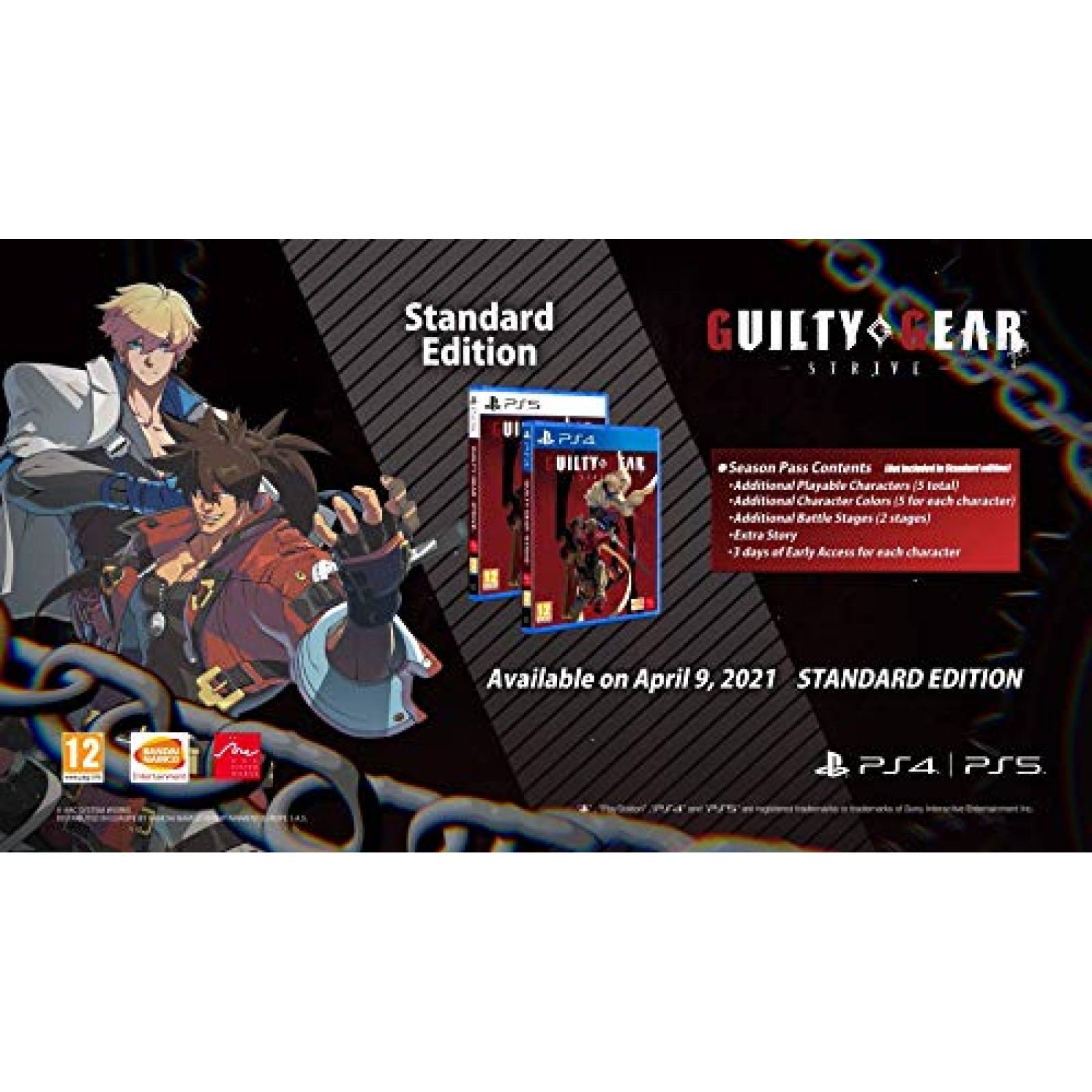 Videojuego BANDAI NAMCO Entertainment Guilty Gear Strive PS4