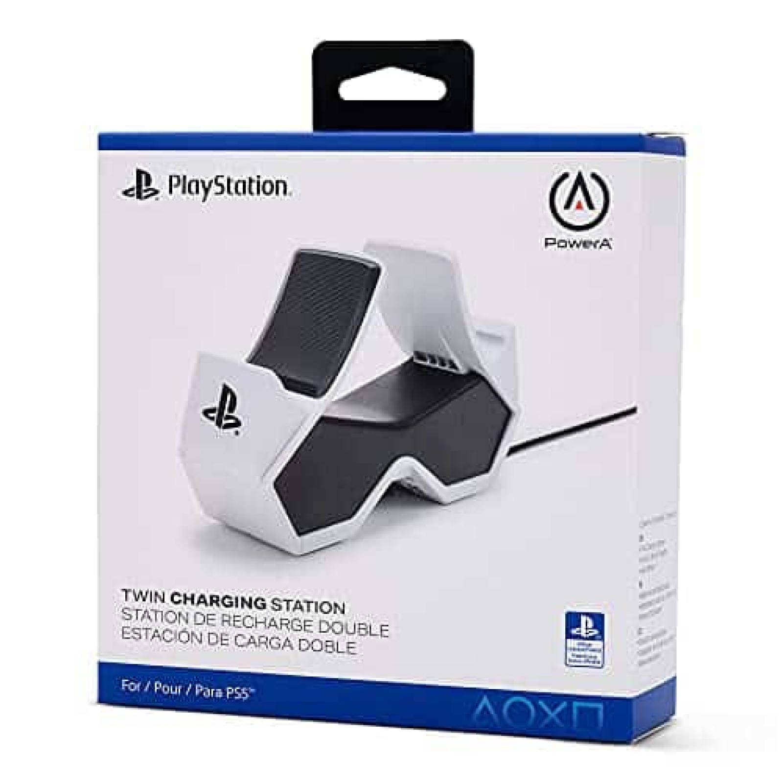 Estacion de Carga Power A Doble Para Controles de PS5-Blanco