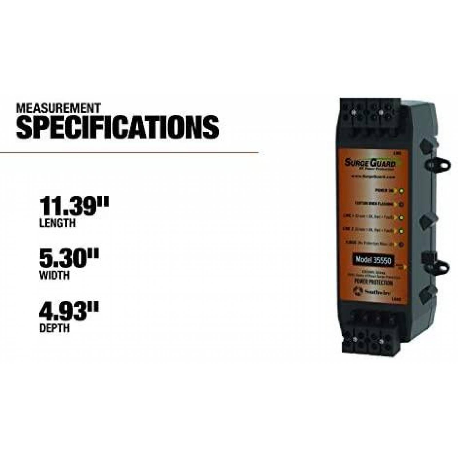 Protector Contra Sobretensiones Surge Guard 35 50 Amp -Negro