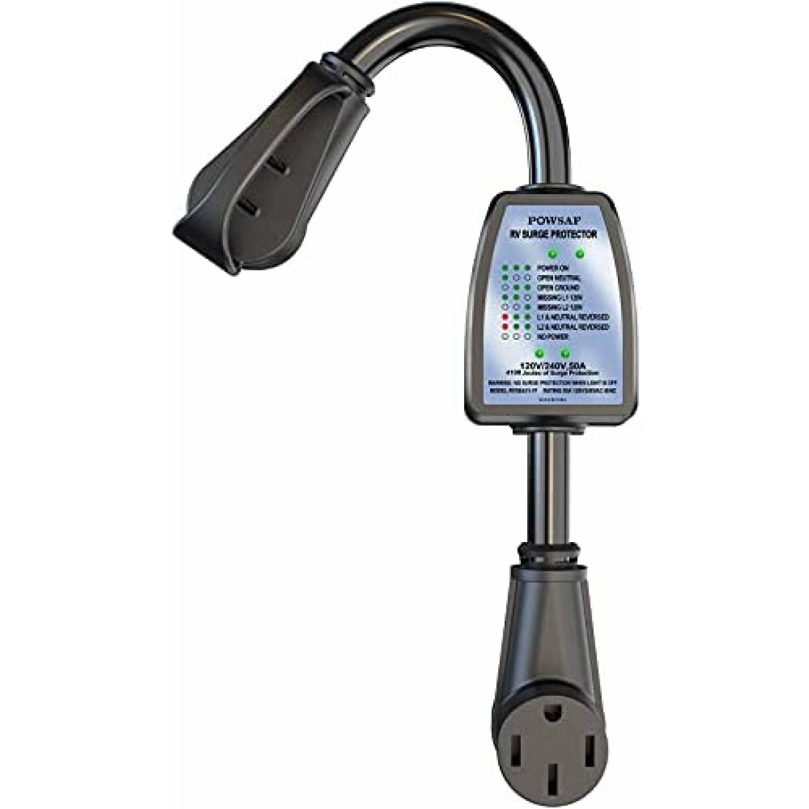 Protector Sobretensiones POWSAF RV 5 Amperios -Negro