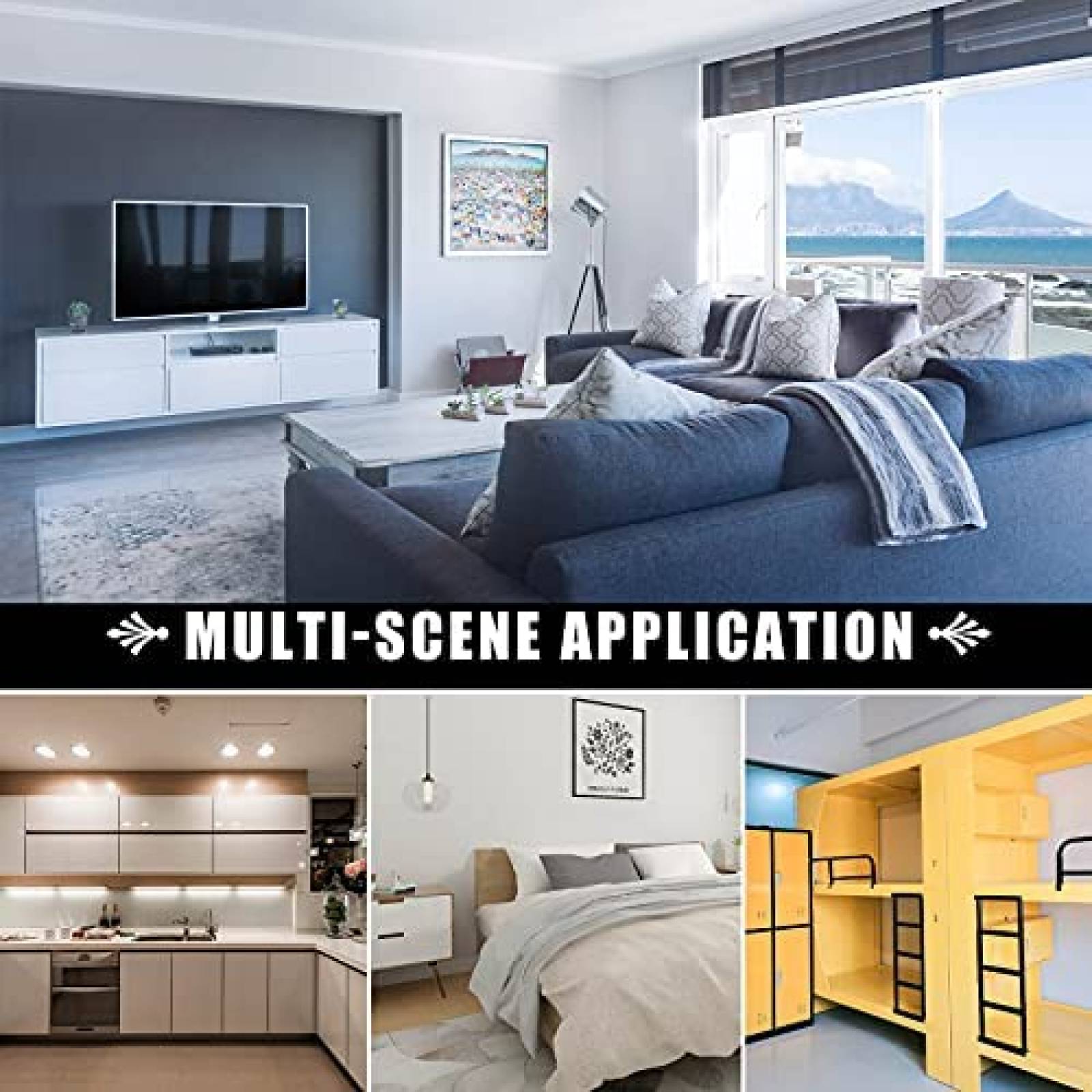 Enchufe multicontacto Lvetek 6 espacios 125V -Blanco