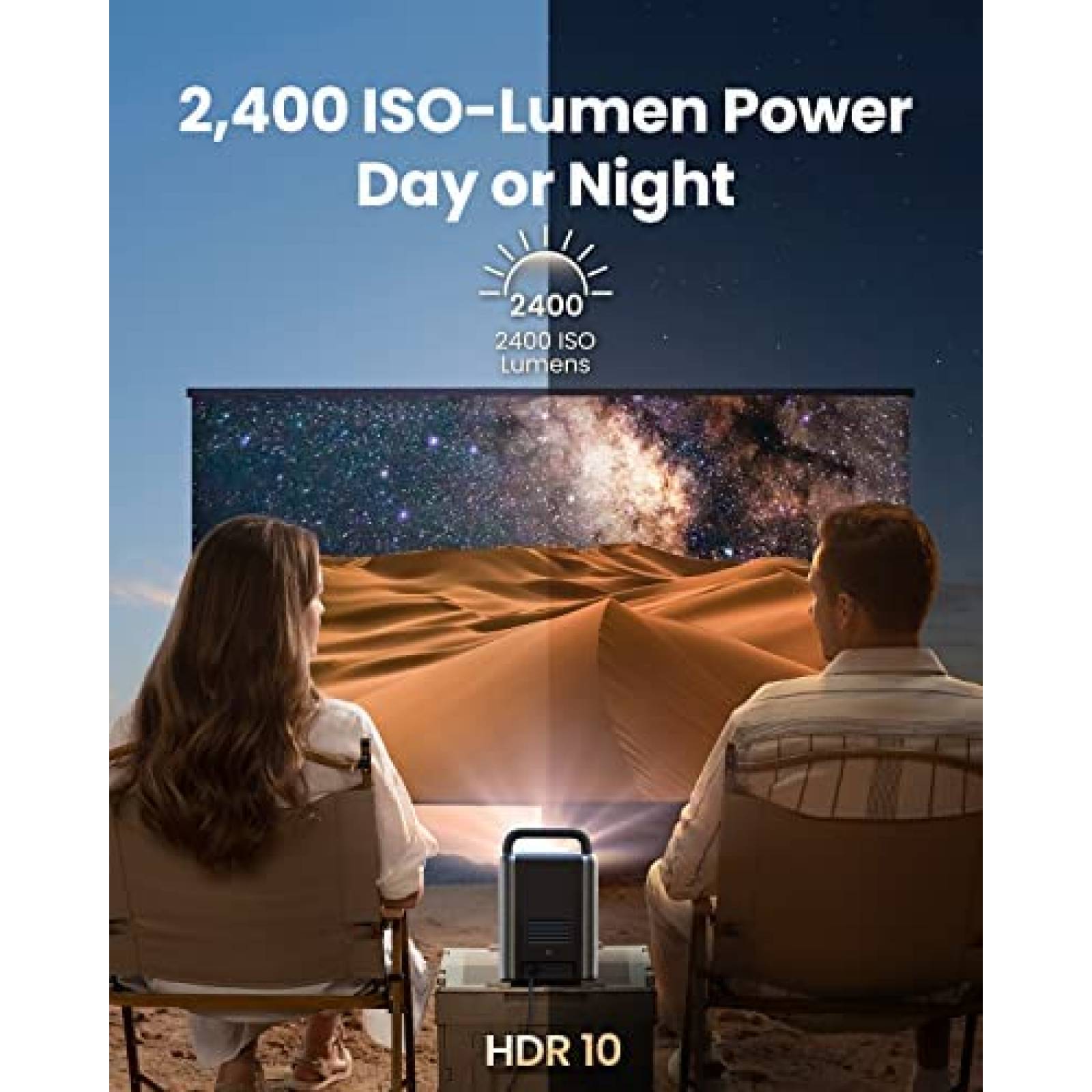 Proyector Nebula Cosmos Laser 4K 2400 ISO Lumenes -Negro