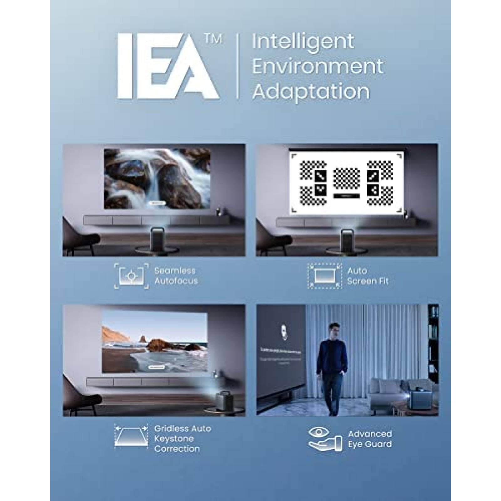 Proyector Nebula Cosmos Laser 4K 2400 ISO Lumenes -Negro