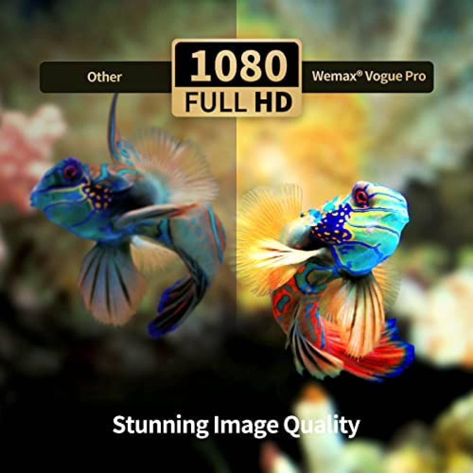 Proyector WEMAX Vogue Pro Wifi de 1080p FHD 8K de 220 Watts