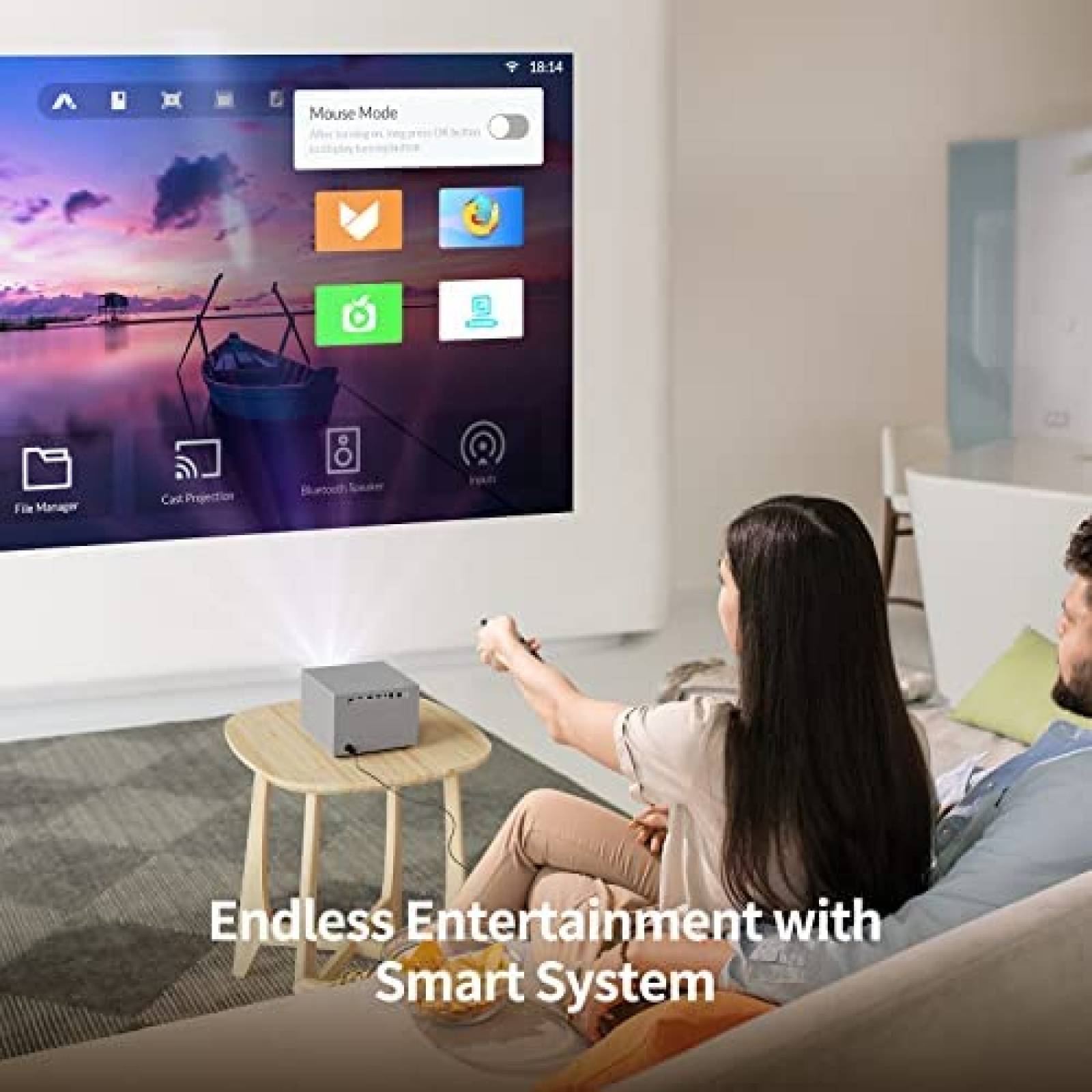 Proyector WEMAX Vogue Pro Wifi de 1080p FHD 8K de 220 Watts