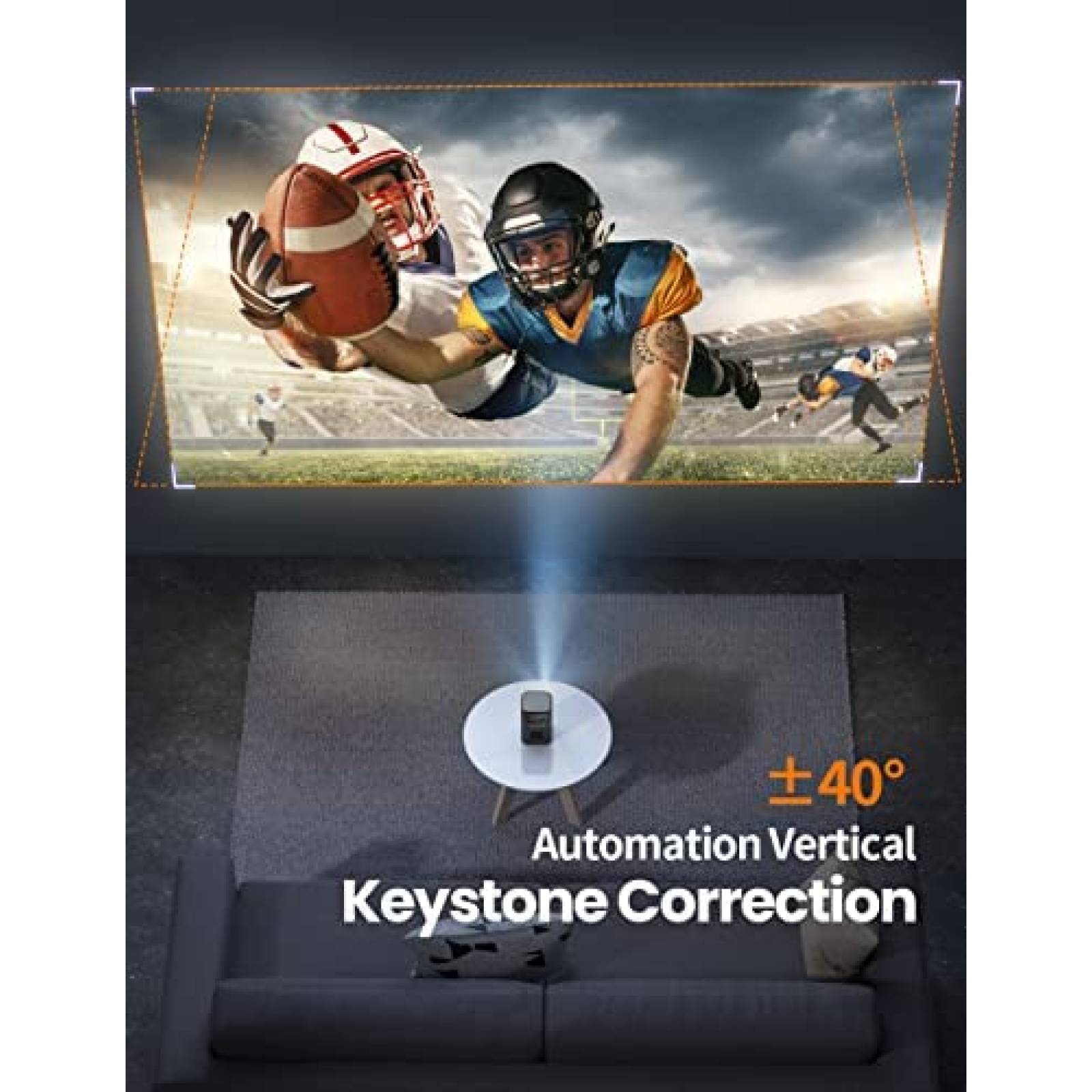 Proyector Fatork Pocket Monster Mini 5G WiFi DLP 1080p HD