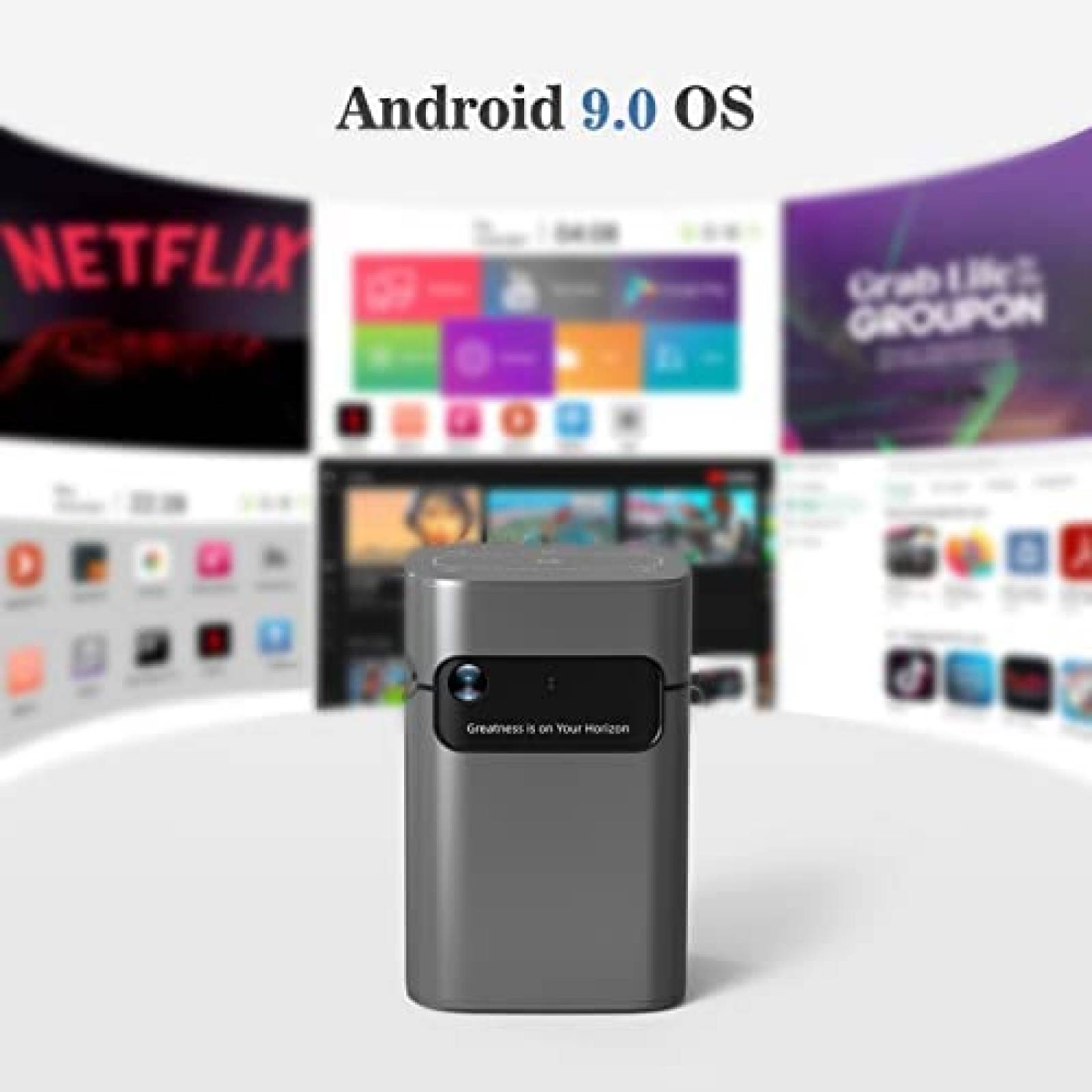 Mini Proyector Yoidesu DLP WiFi 1080p HD HDMI USB -Gris