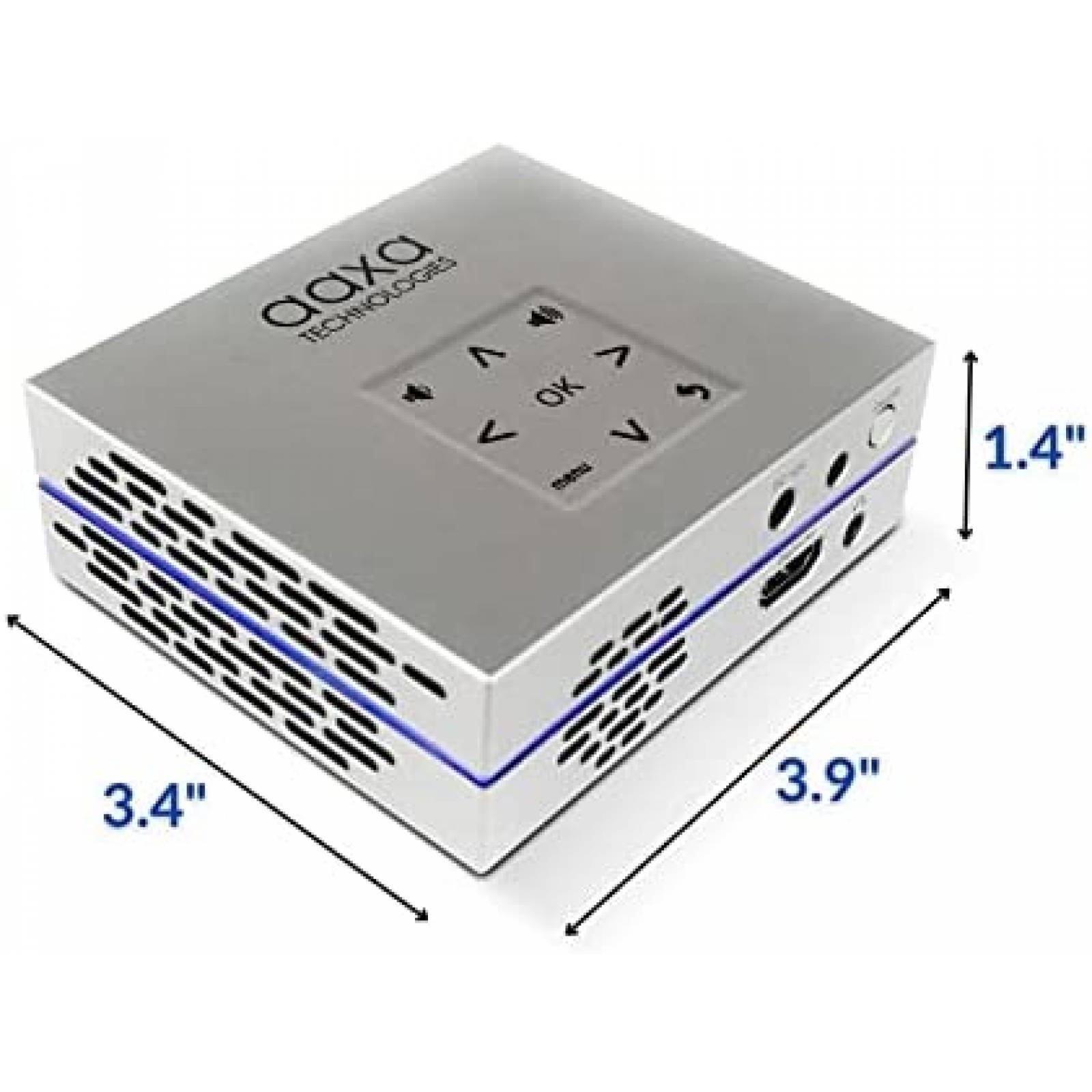 Proyector AAXA Technologies P8 Mini WiFi USB C HDMI 1080P