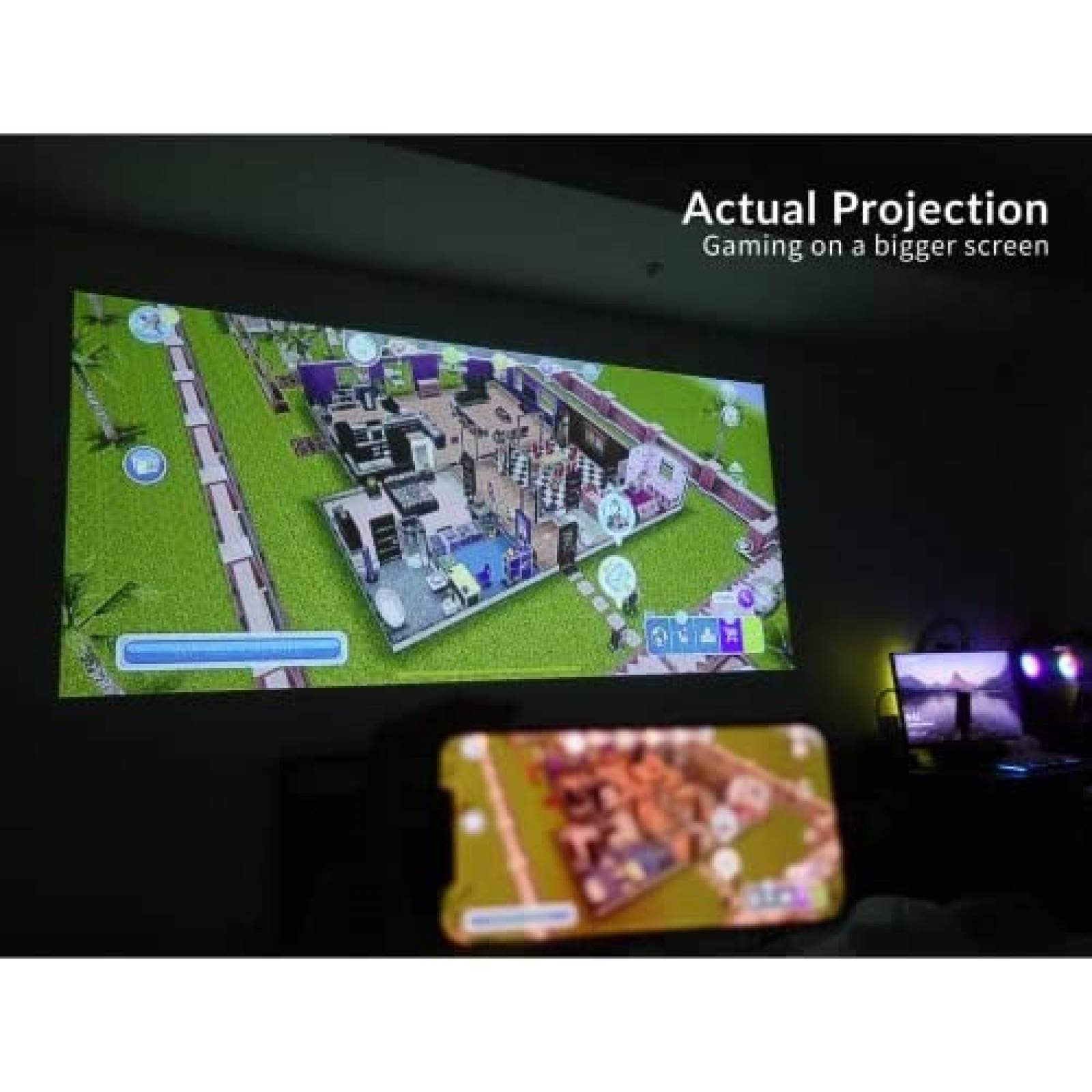 Proyector AAXA Technologies P8 Mini WiFi USB C HDMI 1080P