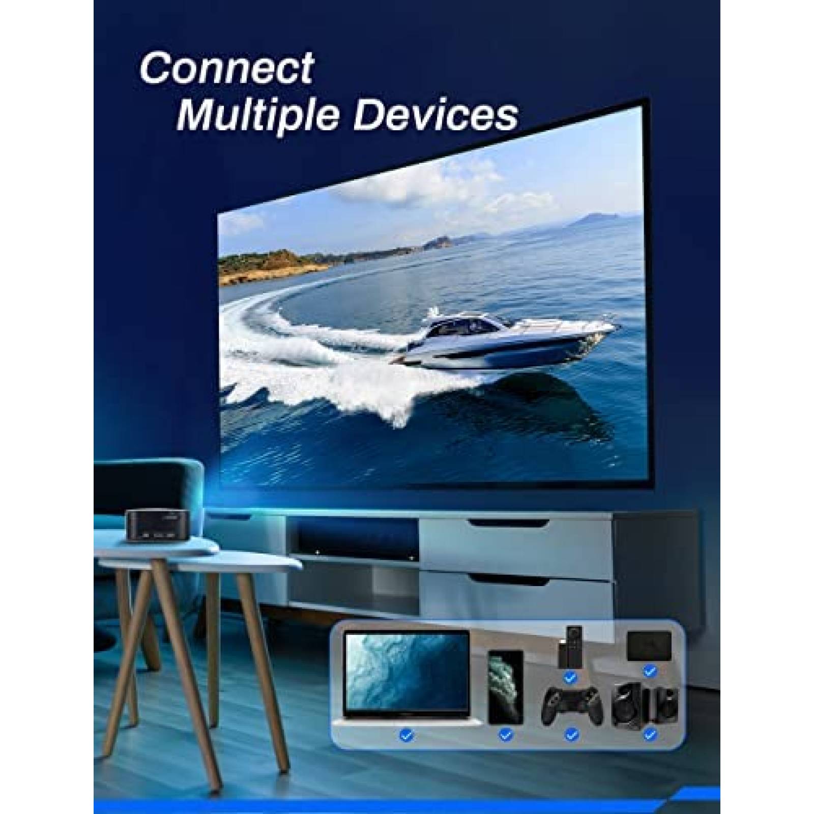 Mini Proyector APIO AP106 DLP de Bolsillo Resolucion 1080p