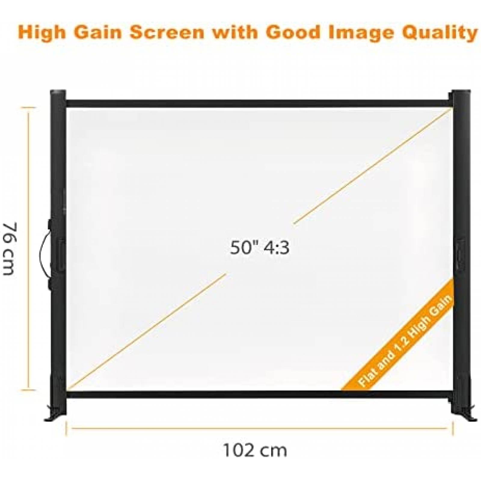 Pantalla de Proyector Excelimage 50'' Multi-Usos Portatil