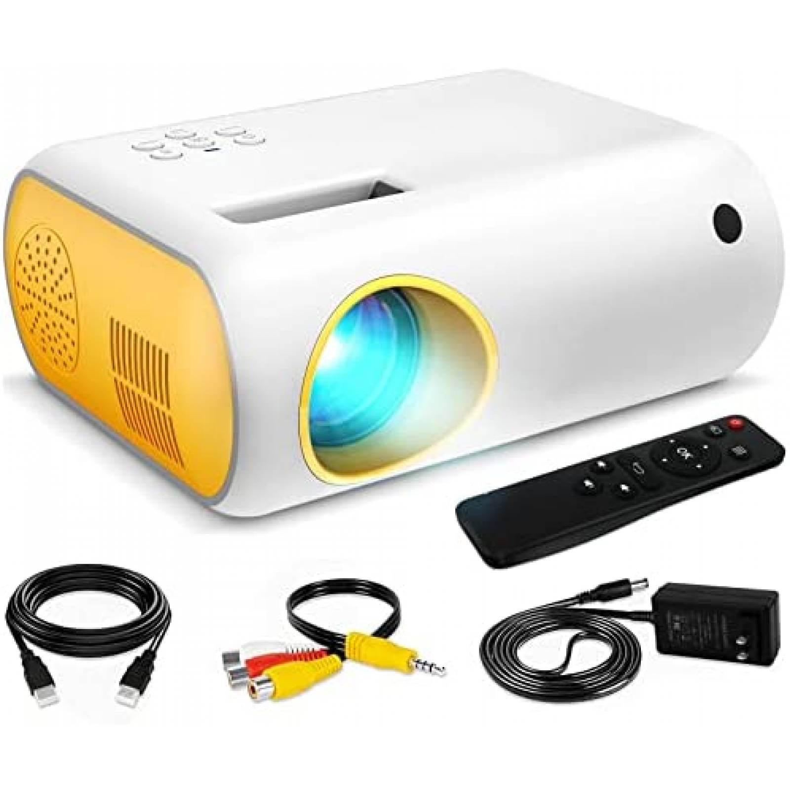 Proyector ARTSEA Mini Portatil FHD 1080P -Amarillo