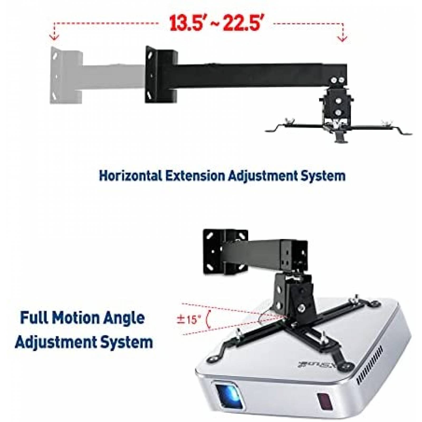 Fonestar SPR-552 Montaje Para Projector Pared Negro