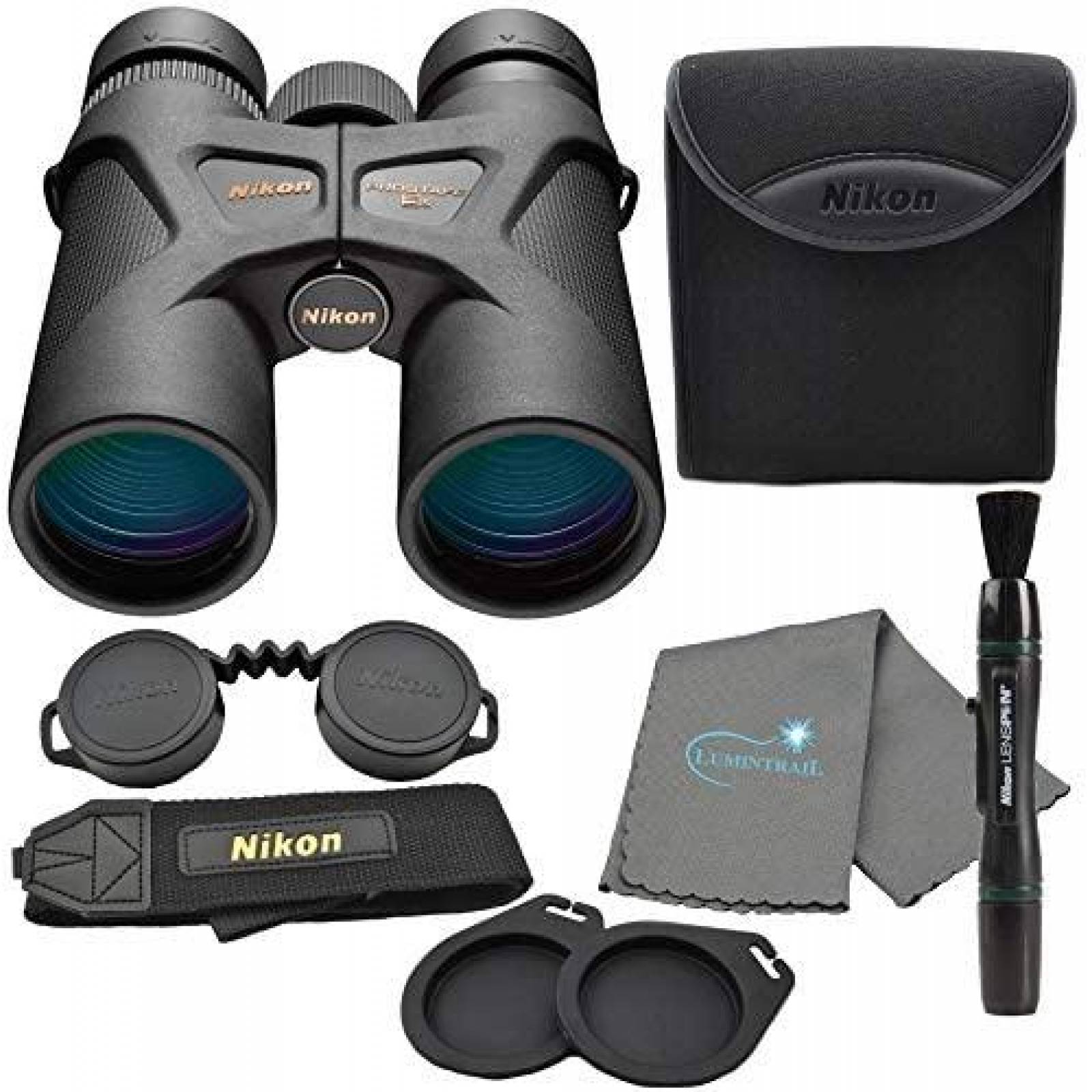 Binoculares Nikon Prostaff 3s 10x42 con kit de limpieza