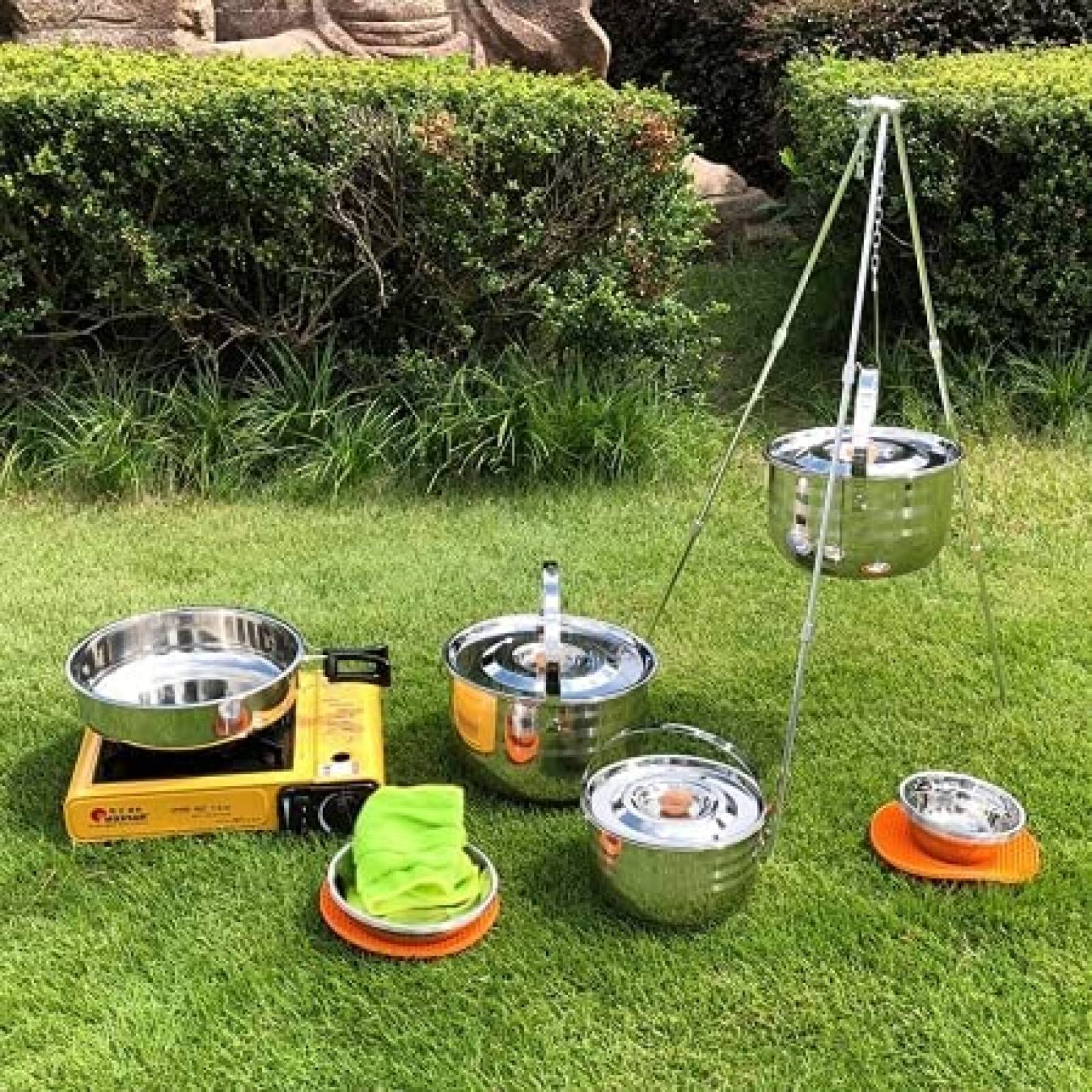 Kit de Utensilios de Cocina para Acampar camping moon 16 pcs