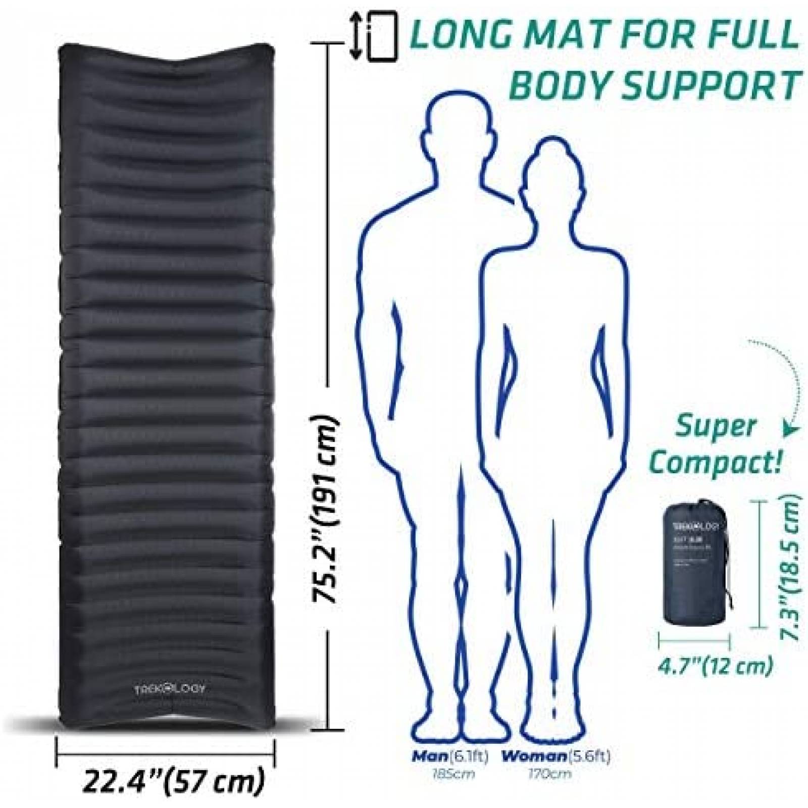 Paquete de Almohada TREKOLOGY Compacta Comoda -Azul