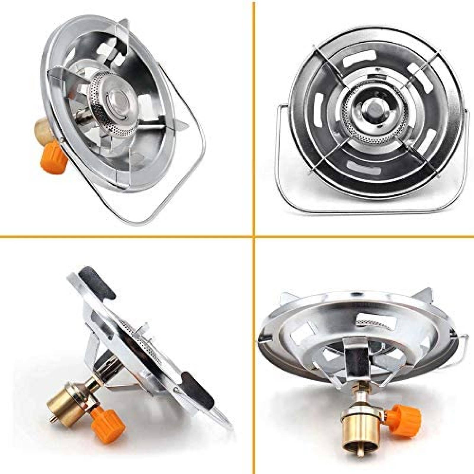 Estufa Portatil para Acampar RANDDER Set 1 de 10K BTU -Negro