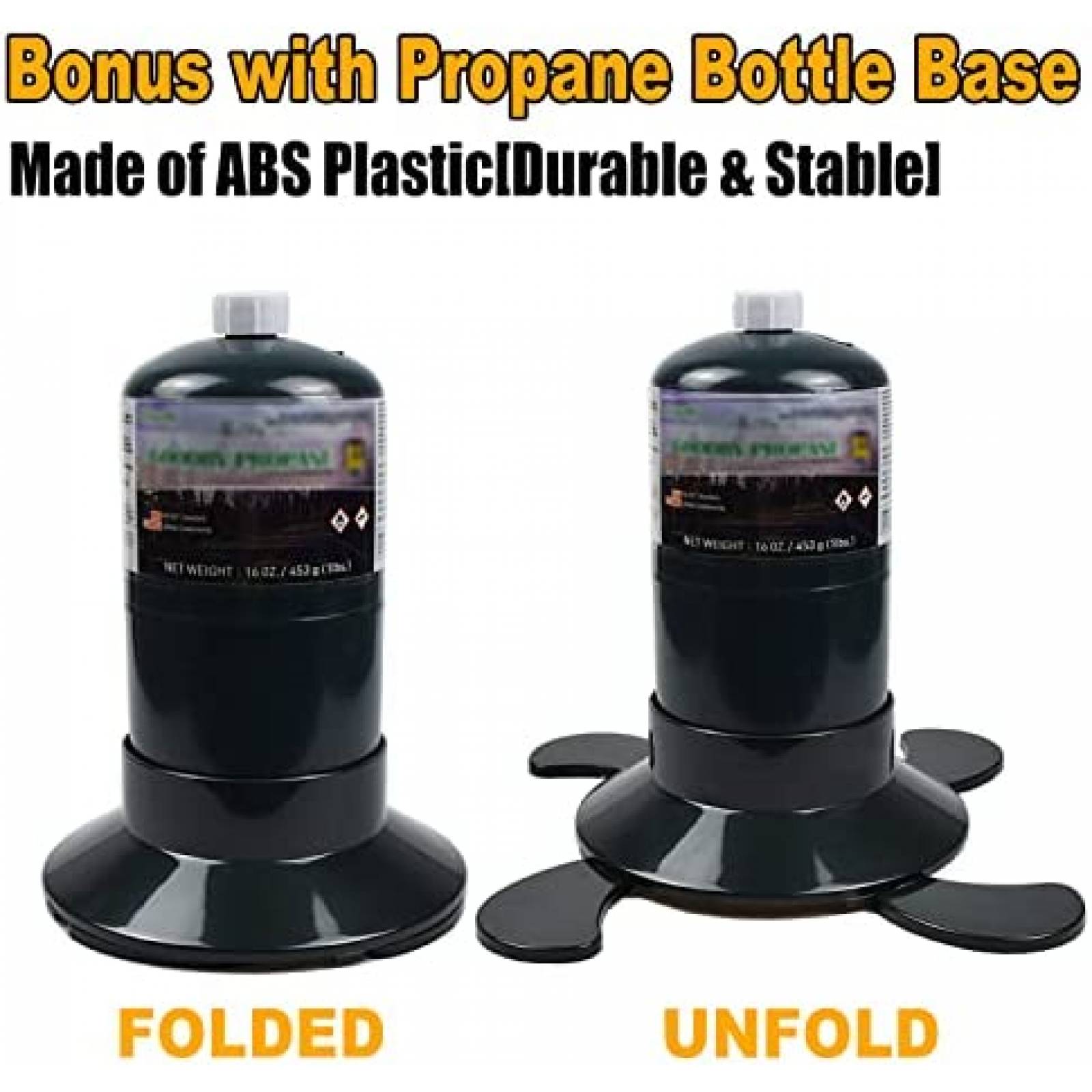 Estufa Portatil para Acampar RANDDER Set 1 de 10K BTU -Negro