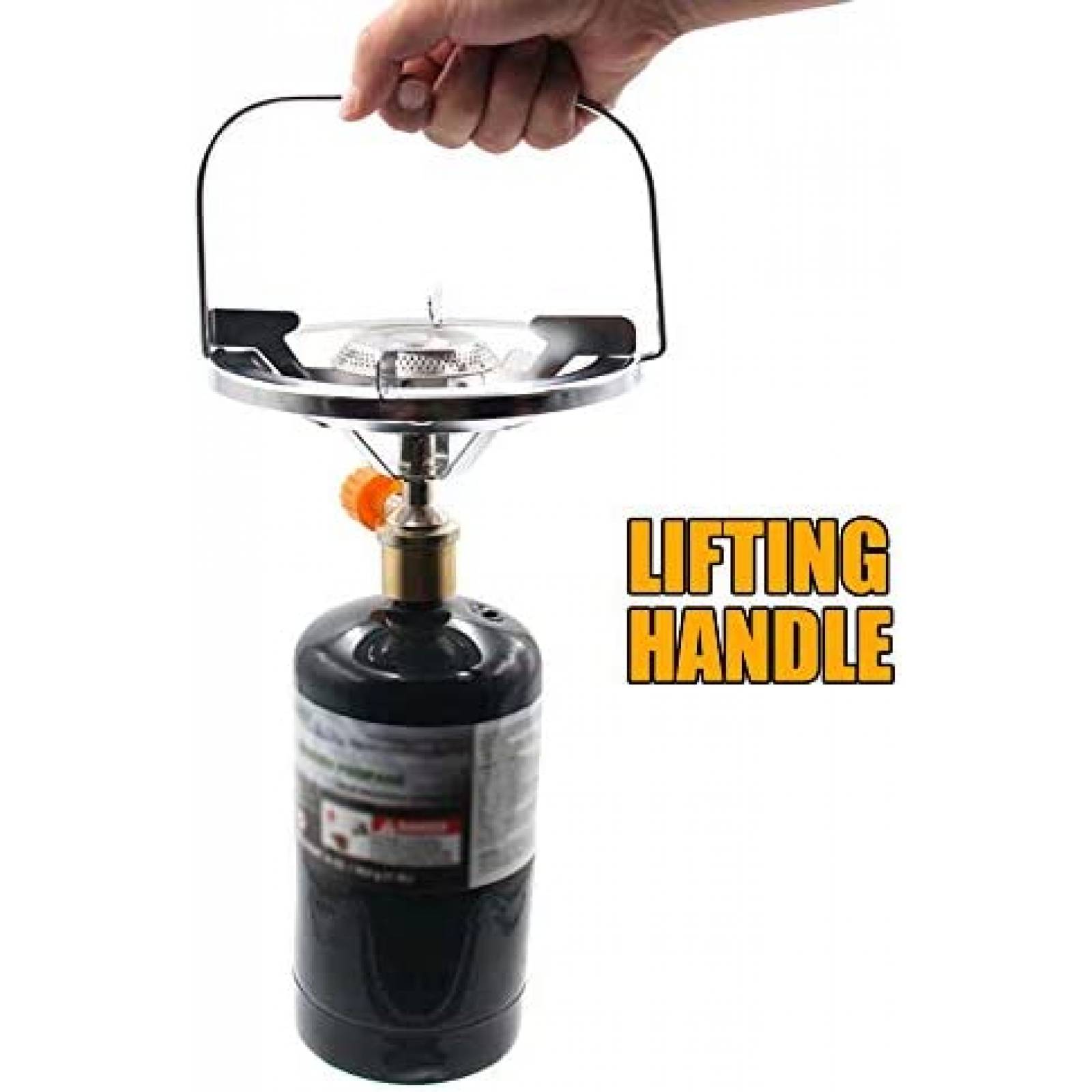 Estufa Portatil para Acampar RANDDER Set 1 de 10K BTU -Negro