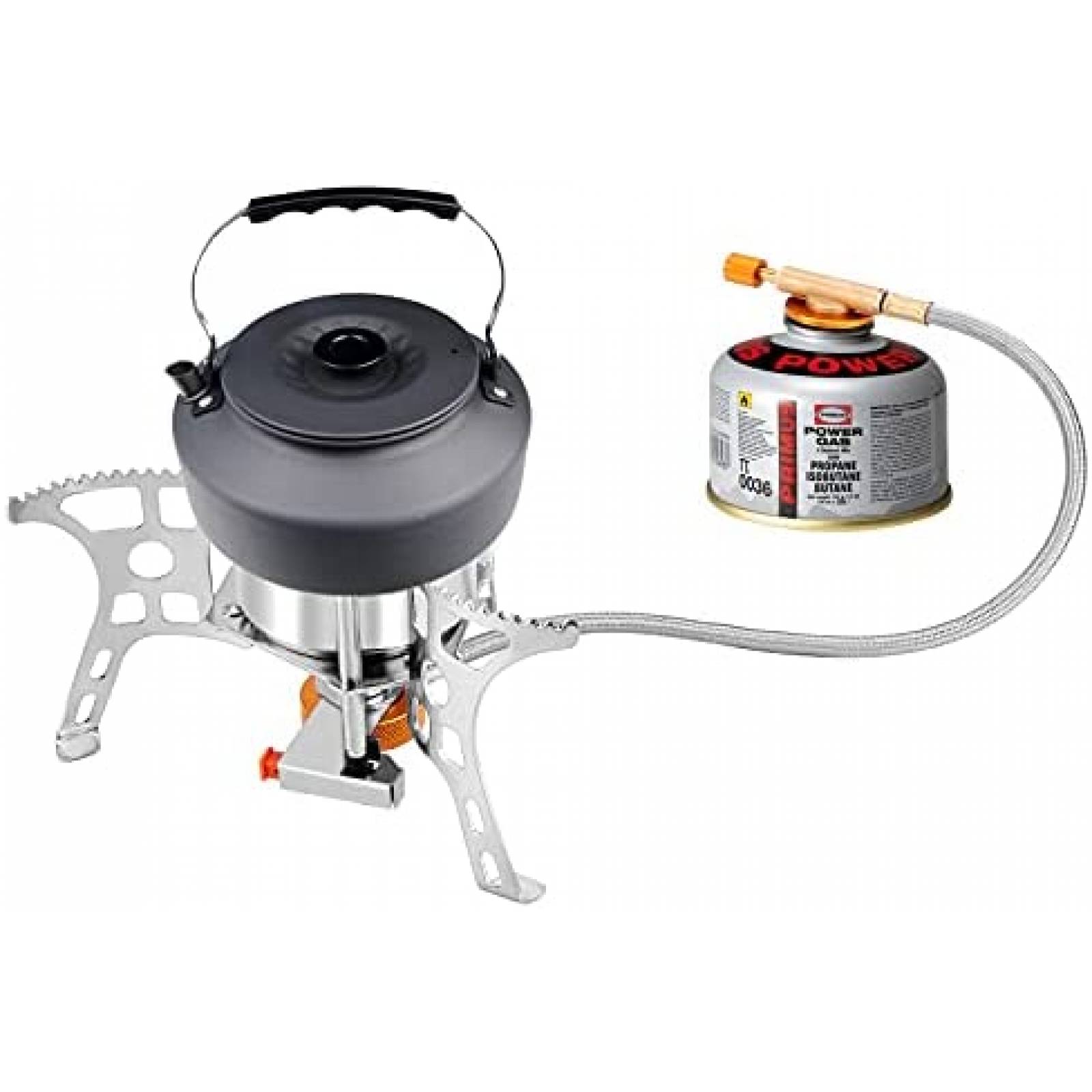 Estufa Portatil para Acampar WADEO para Tanque 1L -Naranja