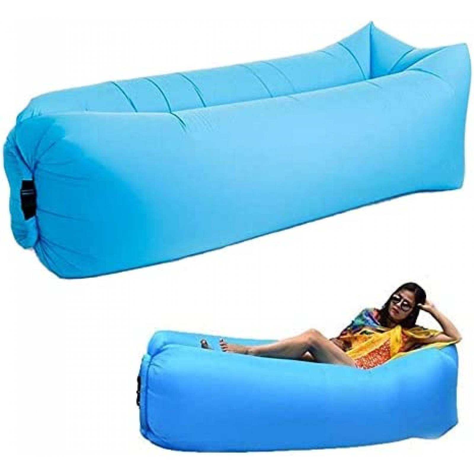Tumbona Inflable Portatil Generic Sofa Impermeable -Azul