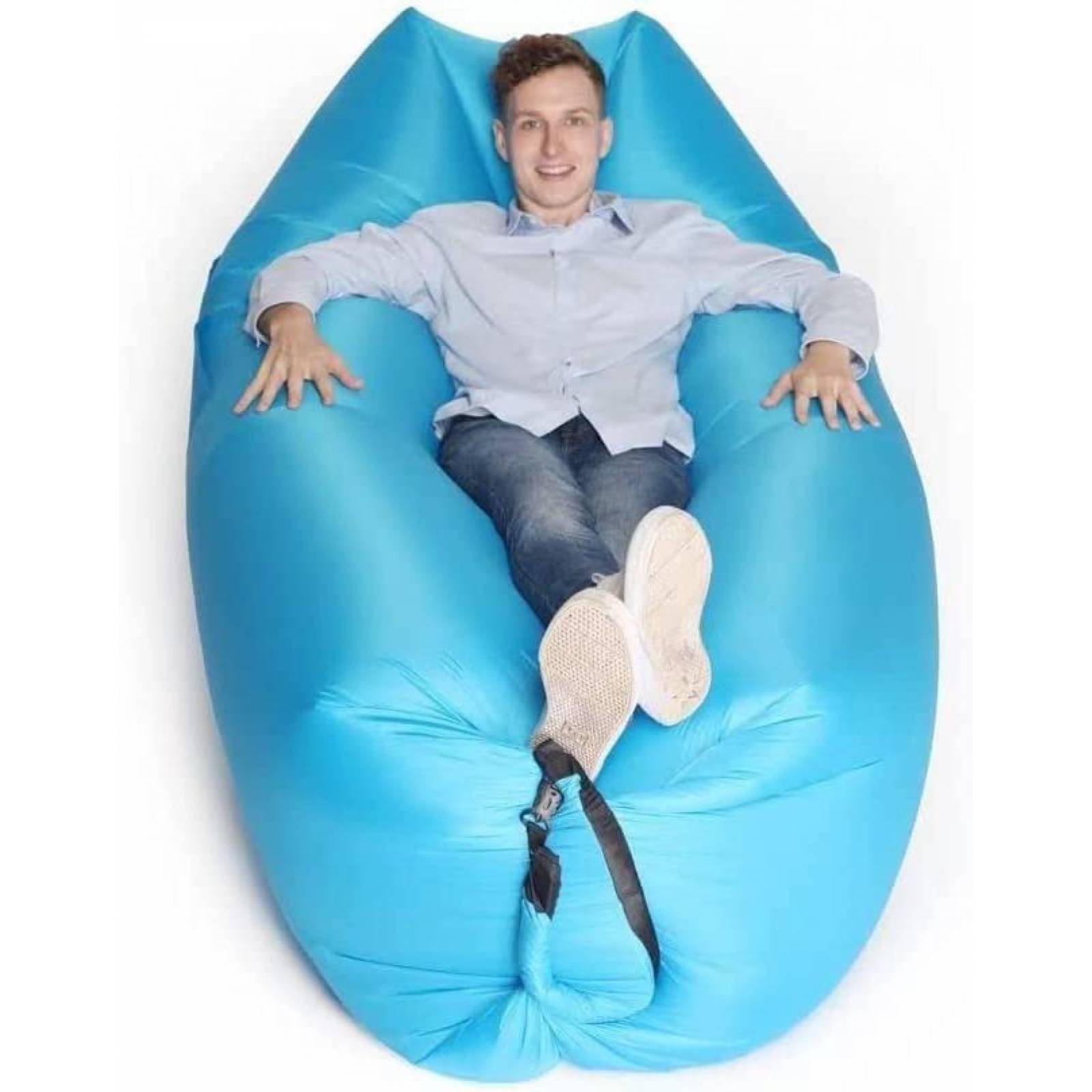 Tumbona Inflable Portatil Generic Sofa Impermeable -Azul