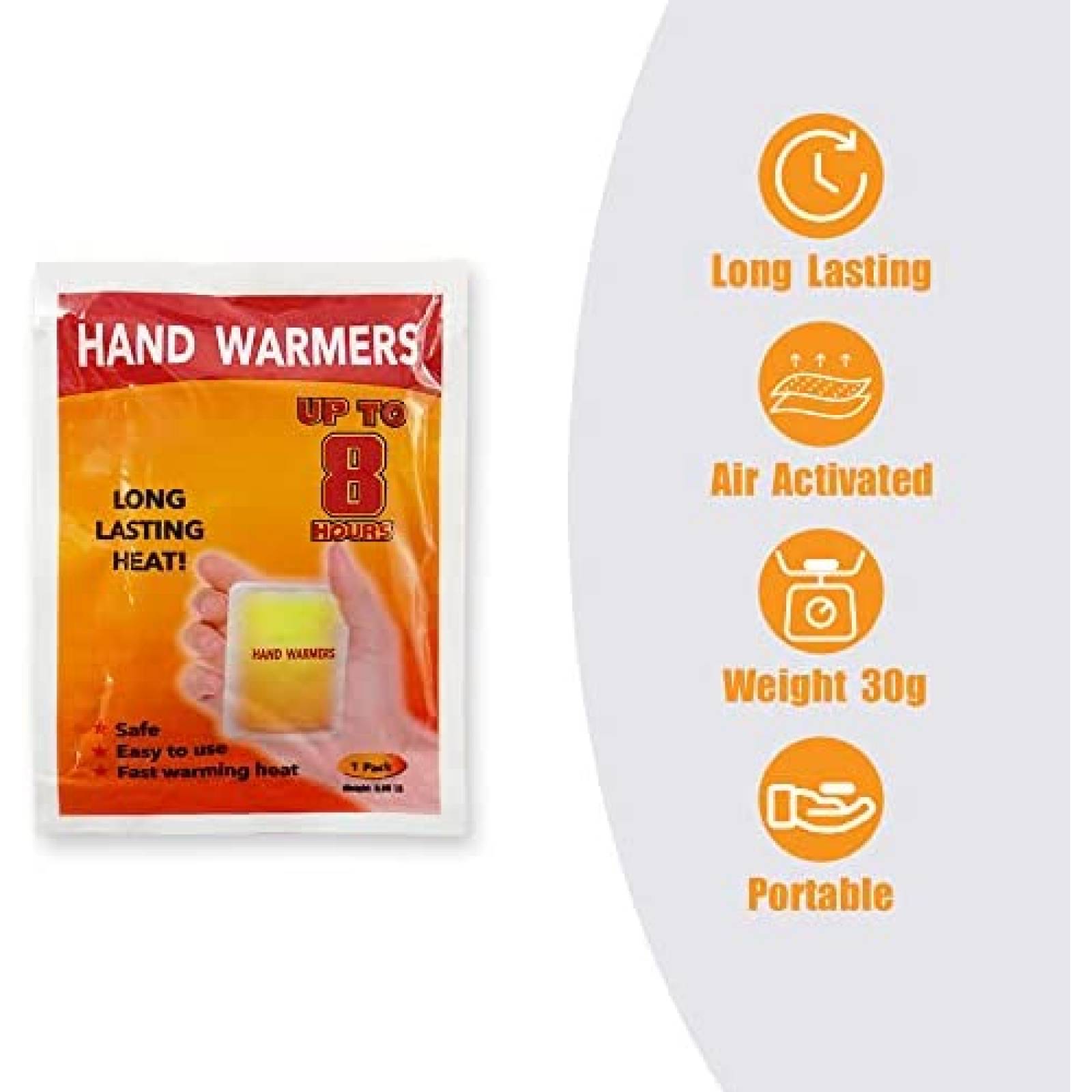 Calentador De Manos Generic De Bolsillo Desechable -Blanco