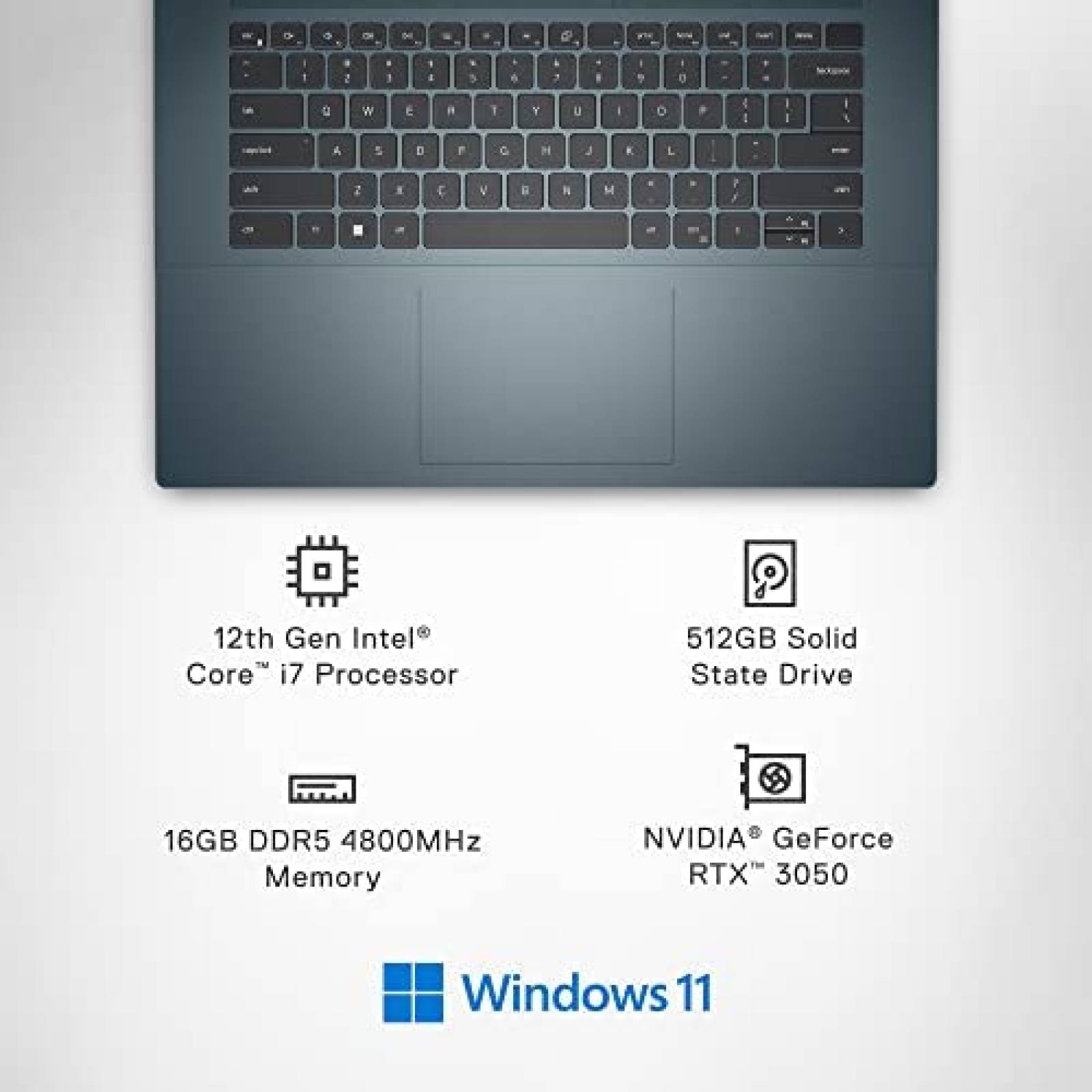Laptop Dell Inspiron 16 Plus 7620 i7 16GB 512GB RTX 3050