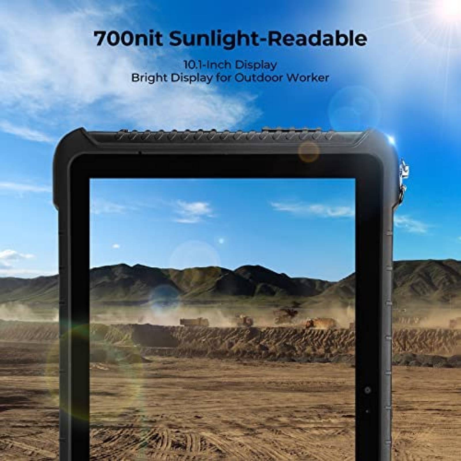 Tablet MUNBYN Uso Rudo 10.1'' 4G LTE 4GB 64GB -Negro